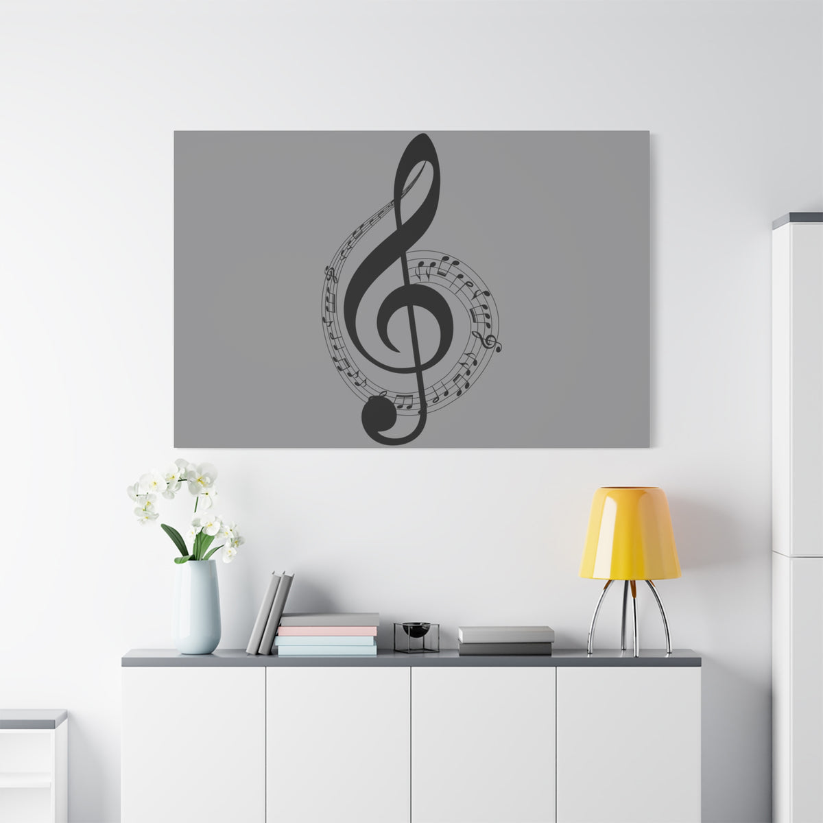 Musical Notes Canvas Print, Wall Art for Musicians, Music Lovers, Home Decor, Gift for Music Teacher, Birthday, Housewarming