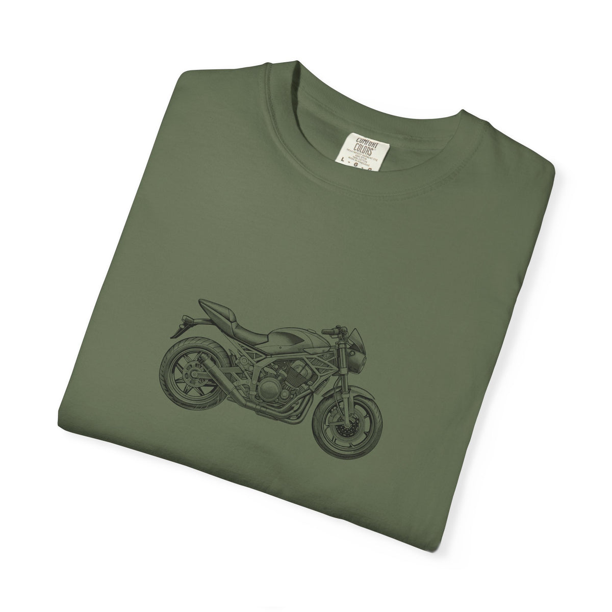 Motorcycle Vibes Unisex Garment-Dyed T-Shirt, Biker Tee for Motorcycle Enthusiasts, Gift for Riders, Casual Wear, Adventure Apparel
