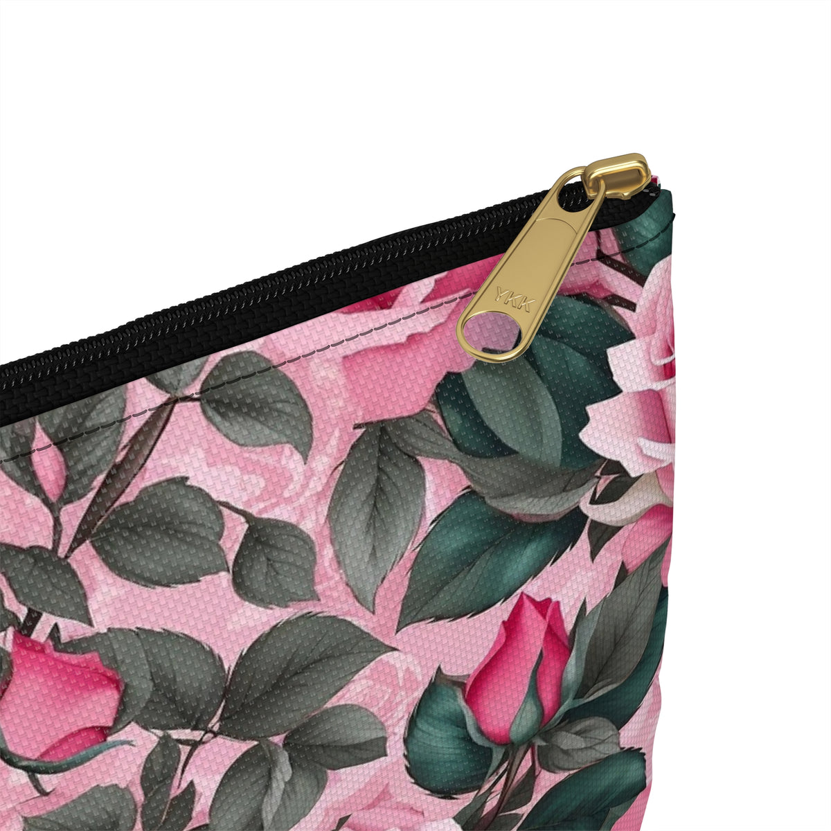 Floral Accessory Pouch - Perfect for Travel, Makeup, and Organizing, Gifts for Her, Bridal Accessories, Rose Pattern Clutch