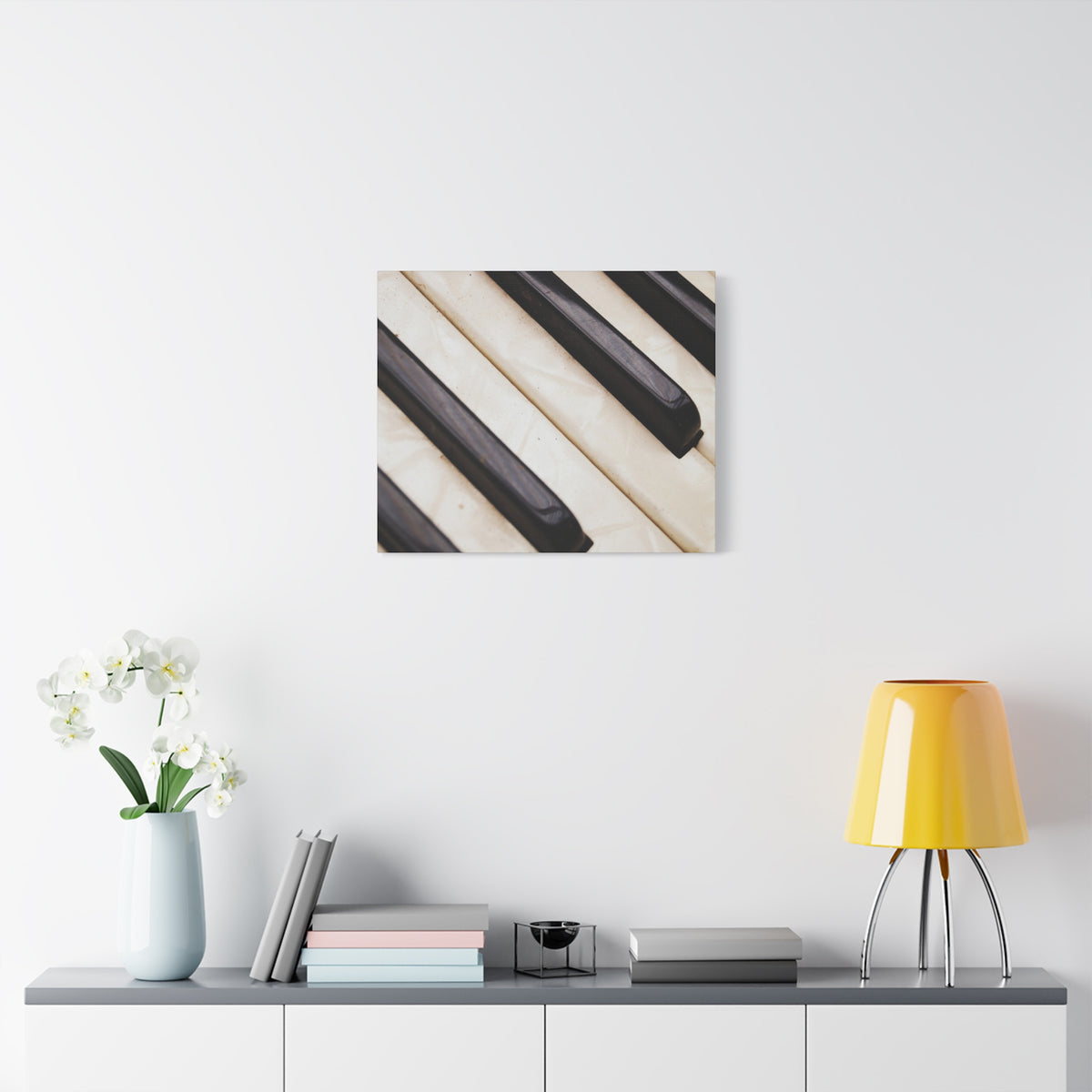 Piano Keys Canvas Wall Art, Music Decor for Home, Perfect Gift for Musicians or Music Lovers