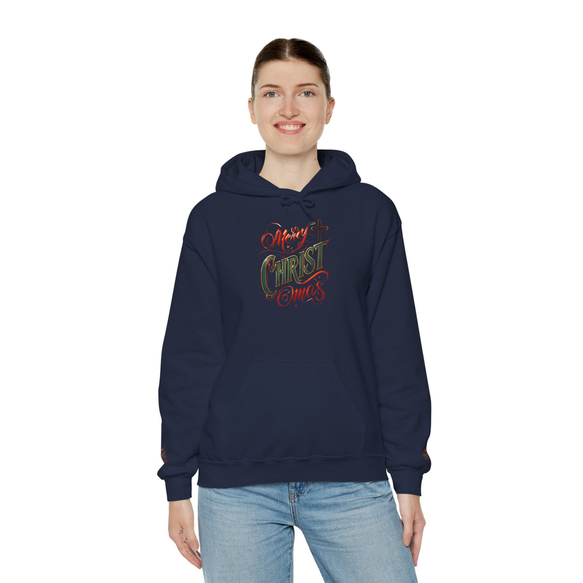 Merry Christmas Hoodie, Cozy Unisex Sweatshirt for Holiday Gatherings, Festive Gift Idea for Him/Her, Winter Apparel, Christmas Sweater