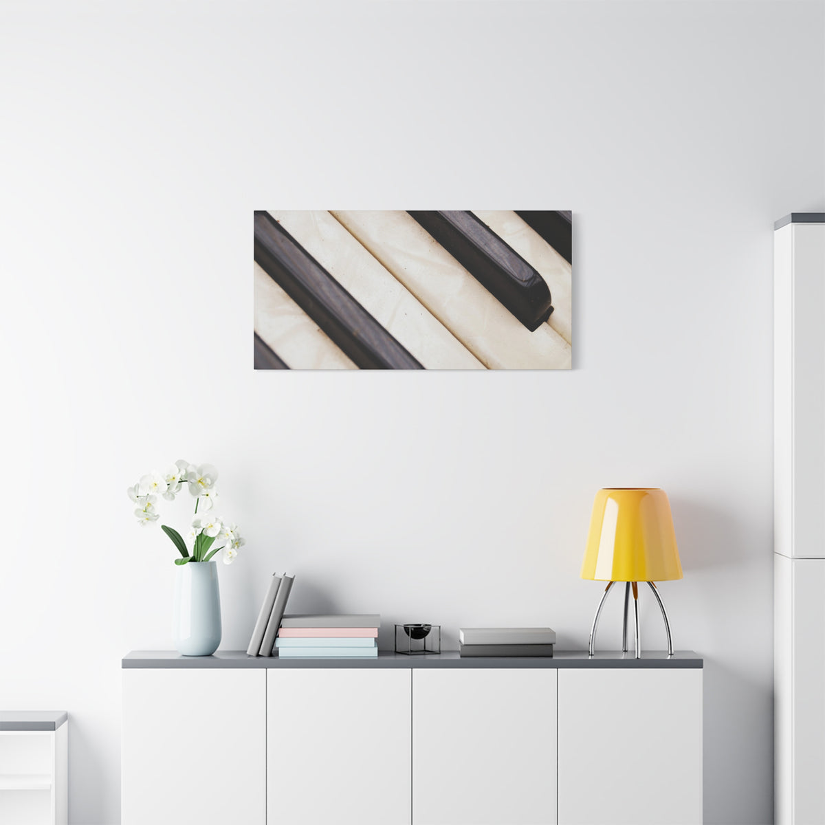 Piano Keys Canvas Wall Art, Music Decor for Home, Perfect Gift for Musicians or Music Lovers