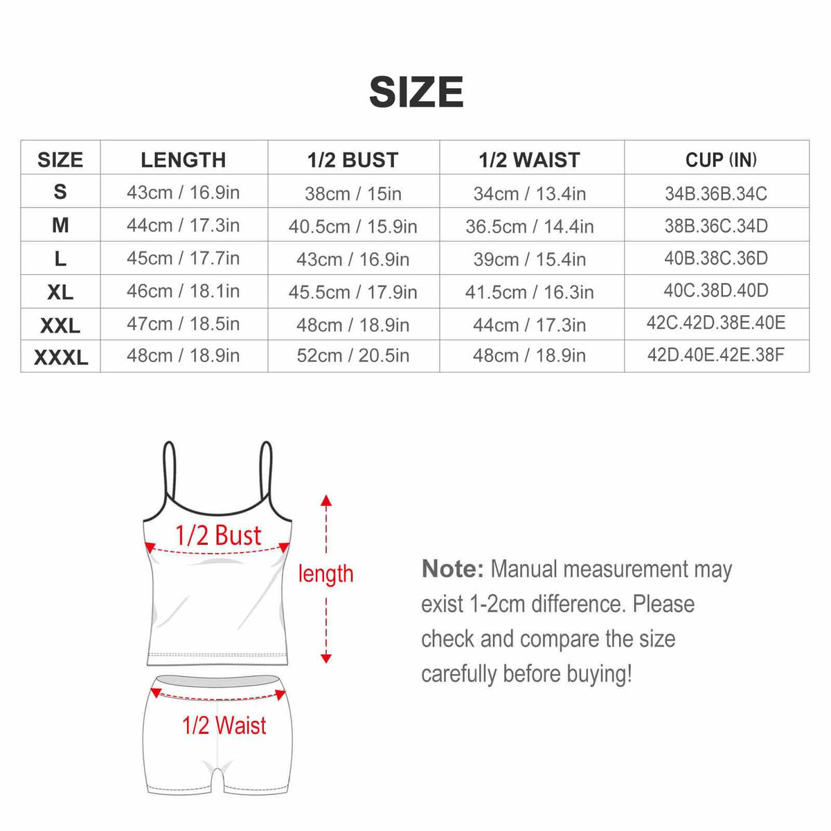 Tankini Two Piece Swimsuit