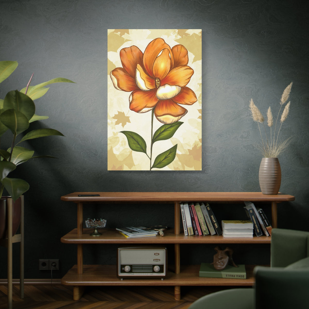 Copy of Matte Canvas, Stretched, 1.25" Tulips Pink and Purple Flowers