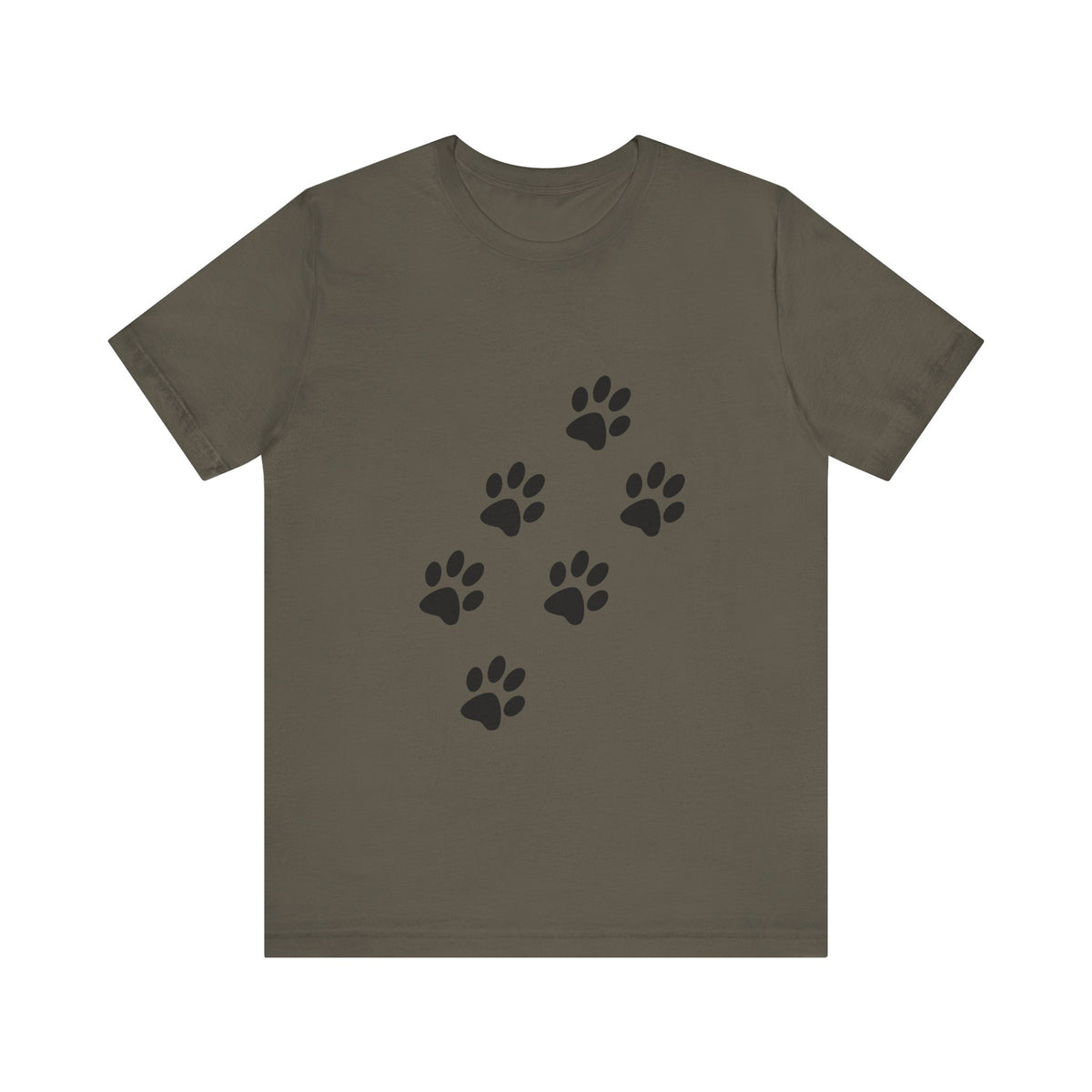 Paw Print Short Sleeve Tee | Unisex Animal Lover Shirt, Pet Owner Gift, Casual Wear, Gifts for Dog Lovers, Comfortable T-Shirt