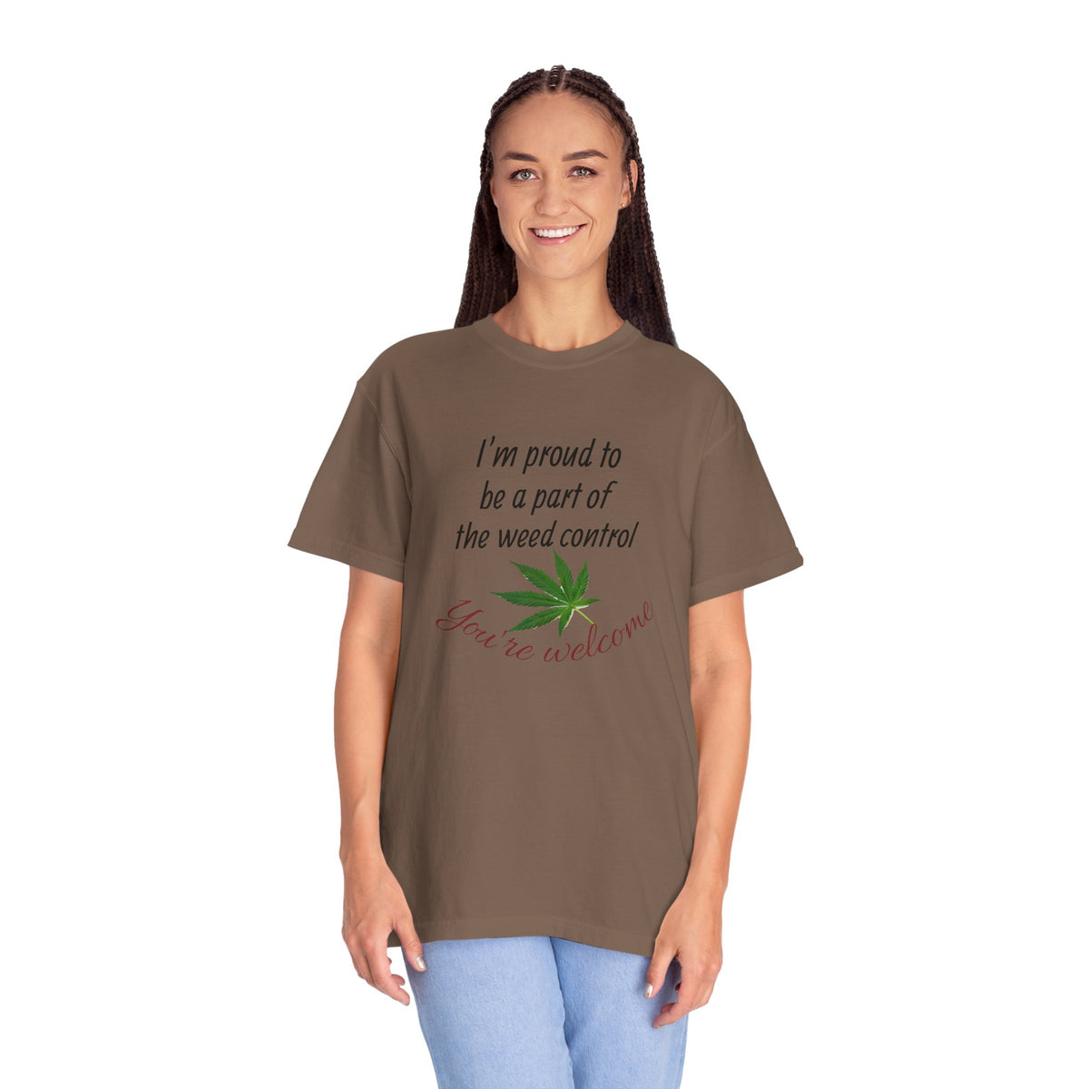 Proud Weed Control Unisex T-shirt, Cannabis Enthusiast Gift, Stoner Humor Tee, Eco-Friendly Apparel, Perfect for 420 Celebrations