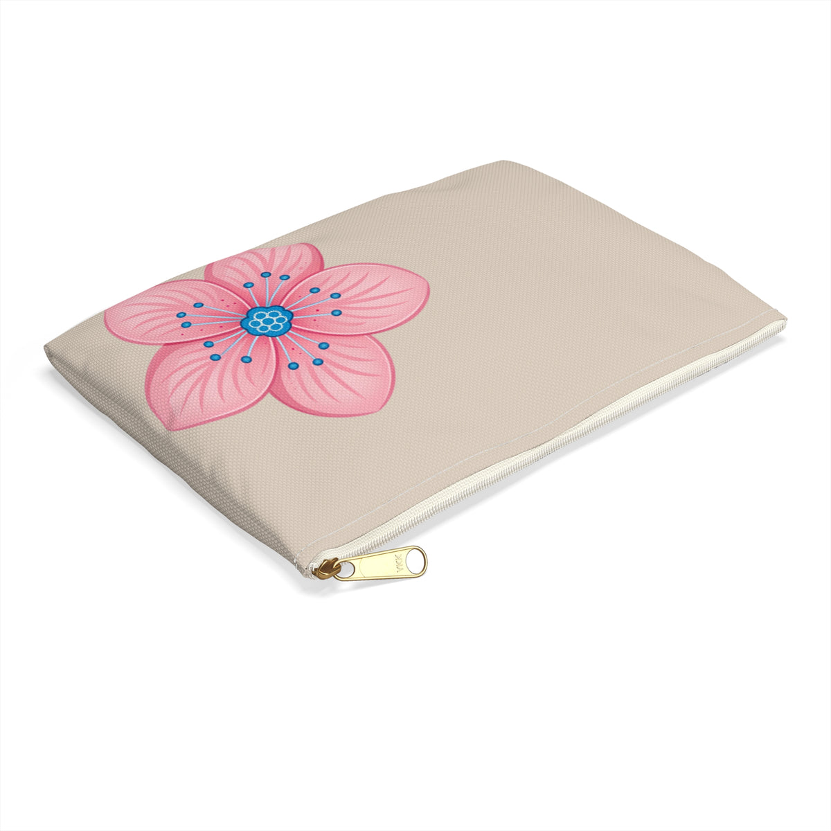 Floral Accessory Pouch - Pink Flower Makeup Bag, Travel Organizer, Gift for Her, Summer Essentials, Cute Storage