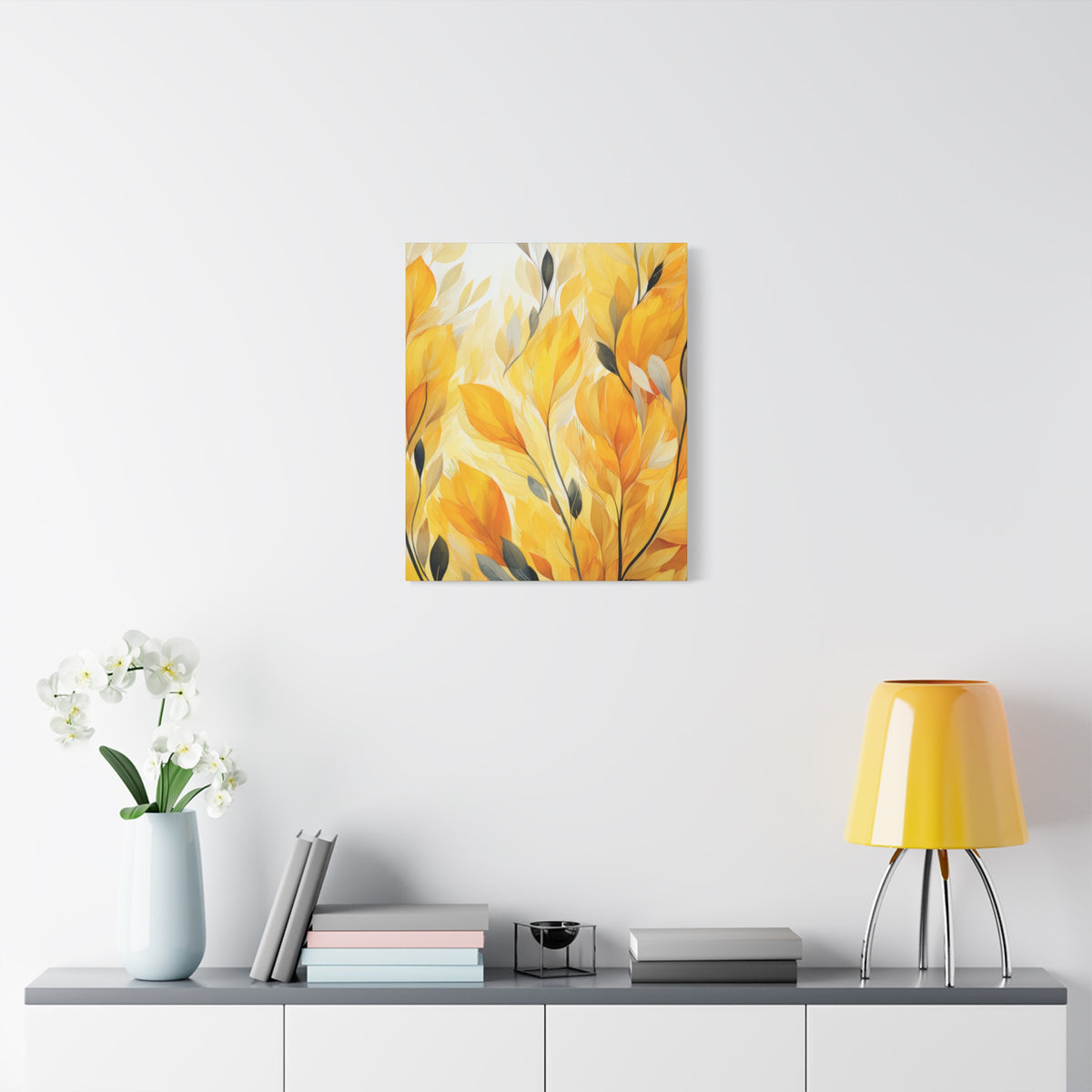 Gorgeous Yellow Matte Canvas Art Print, Stretched, 1.25"