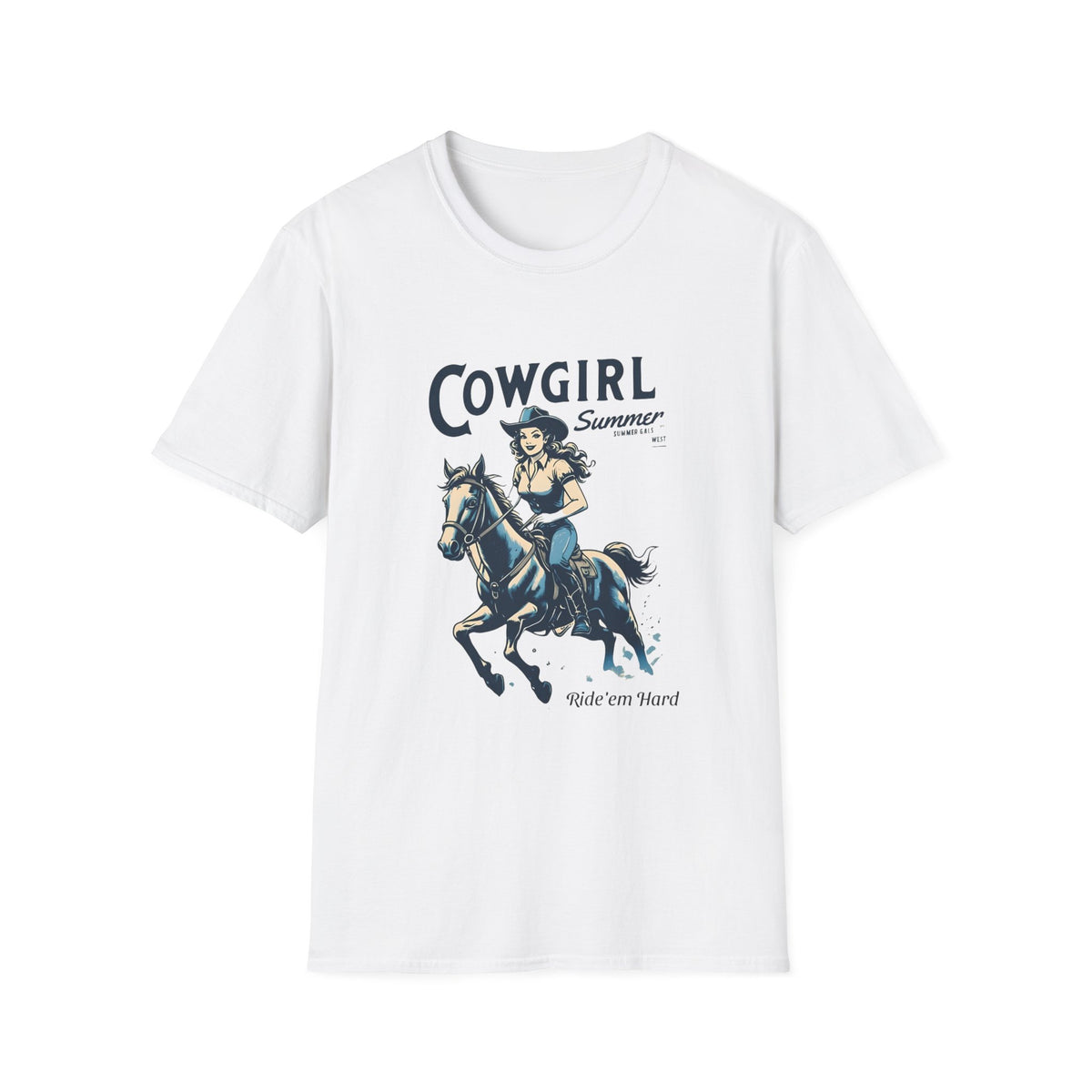 Cowgirl Summer Soft style T-Shirt for Horse Lovers