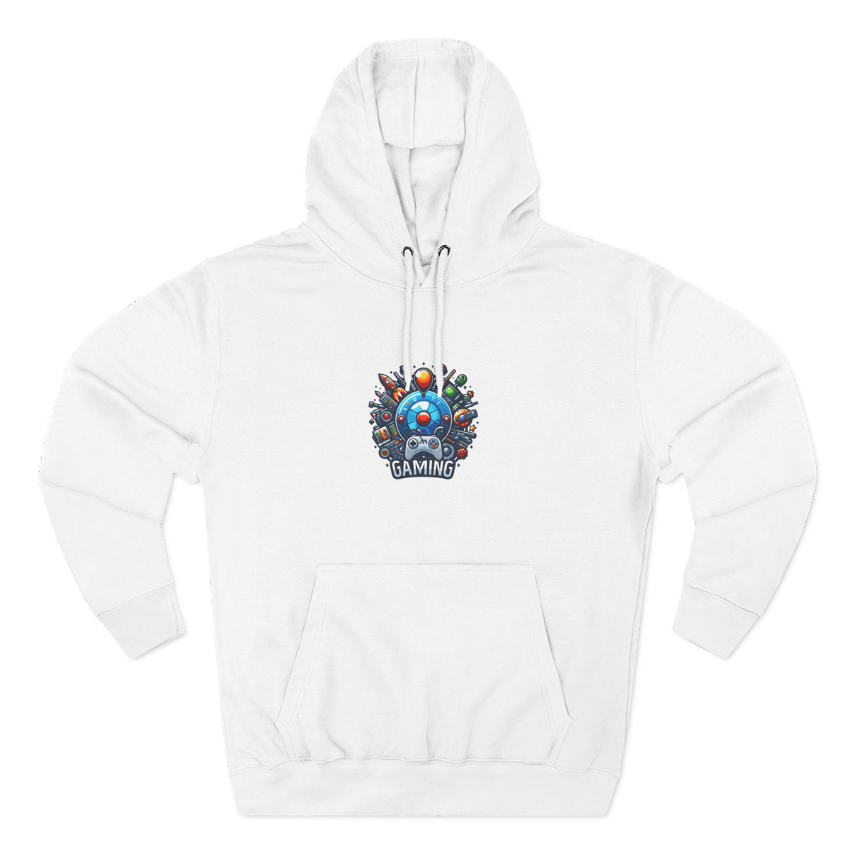 Three-Panel Fleece Hoodie