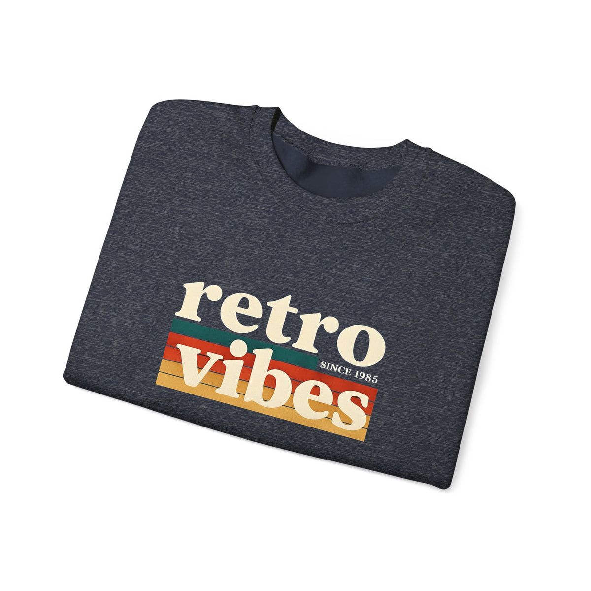 Retro Vibes Crewneck Sweatshirt, Unisex Vintage Style, Cozy Fall Fashion, Gift for Music Lovers, Chill Weekend Wear