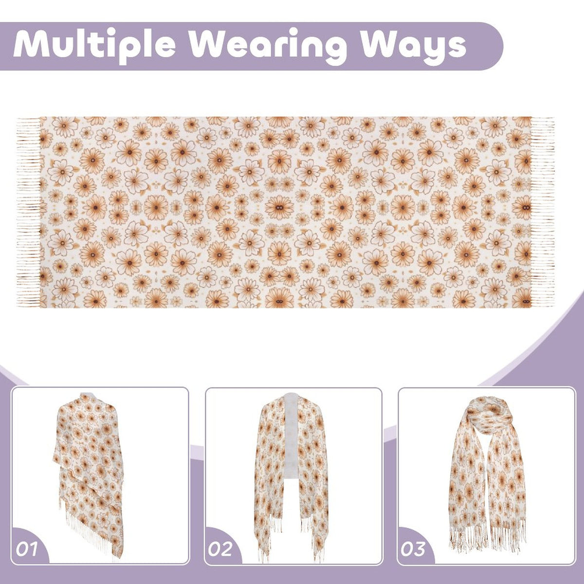 Cashmere-like Tassel Scarf