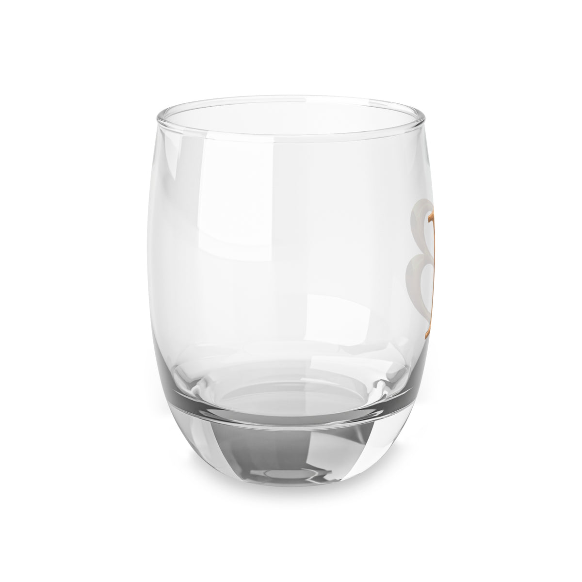 Personalized Whiskey Glass with Initial, Customized Barware Letter B