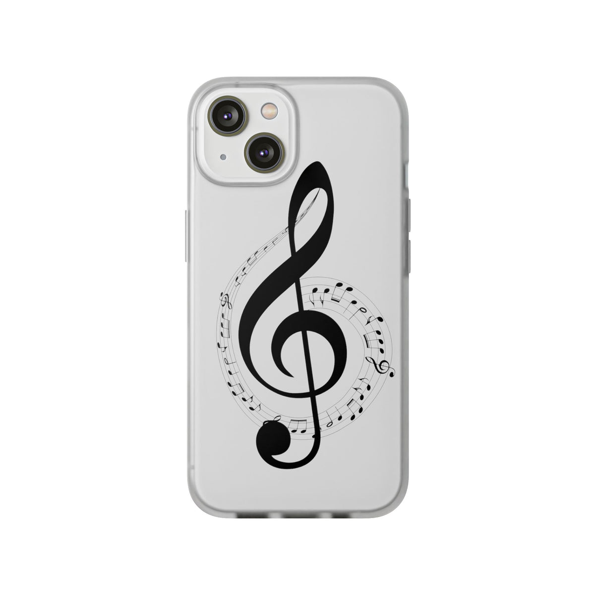 Phone Case — Musical Treble Clef Design