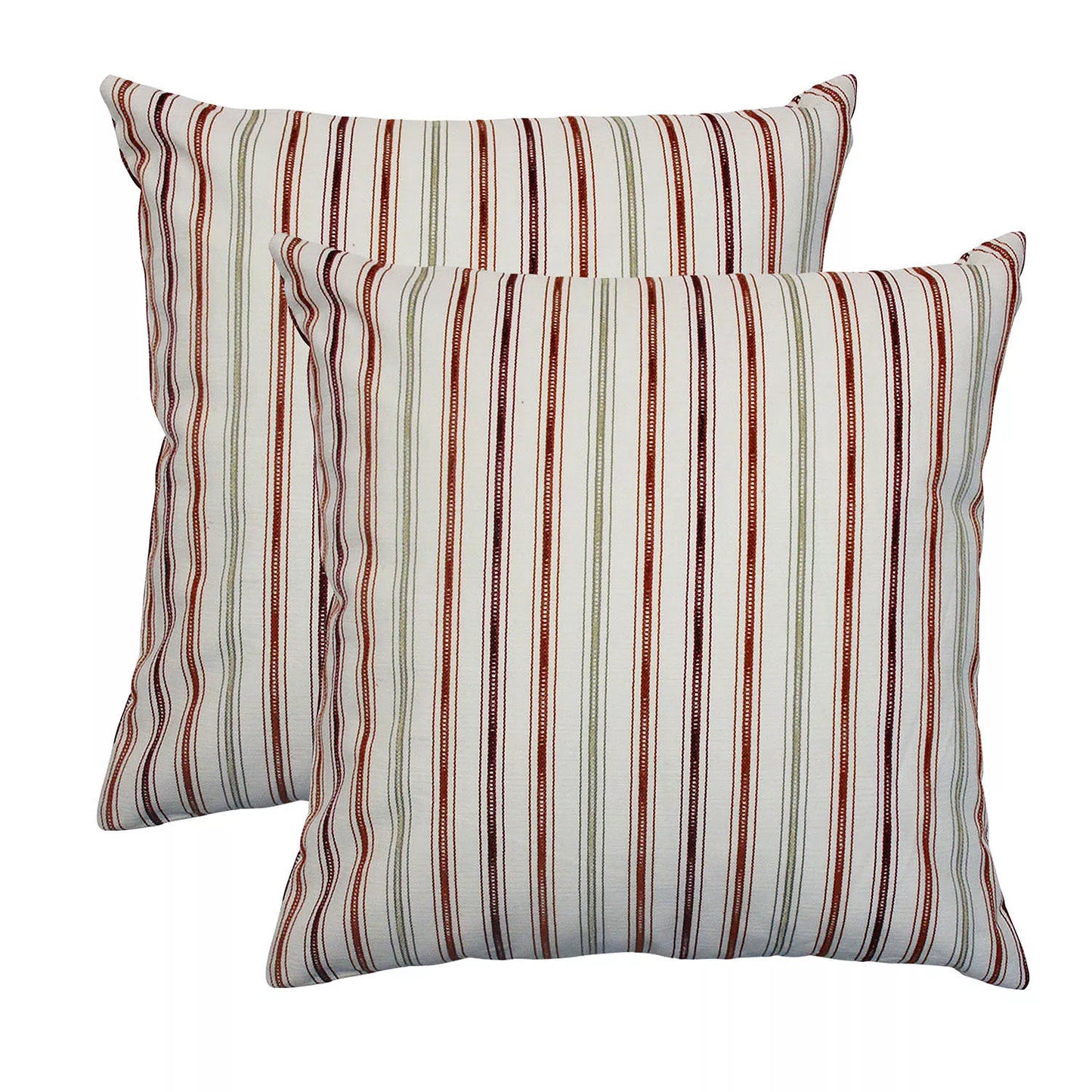 Home Fashions International Tick Tick 2-piece Throw Pillow Set (with inserts)