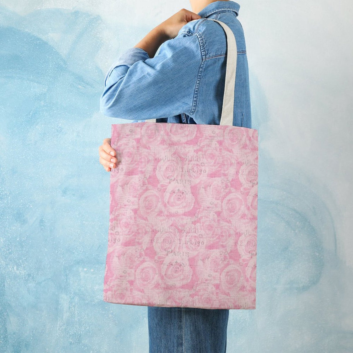 Martin Canvas Tote Handbag with Dual-sided Printing