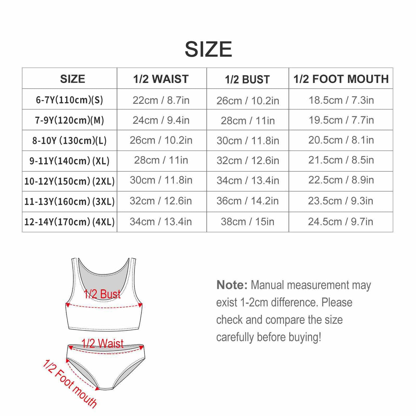 Beach Sports 2-Piece Swimsuit for Girls