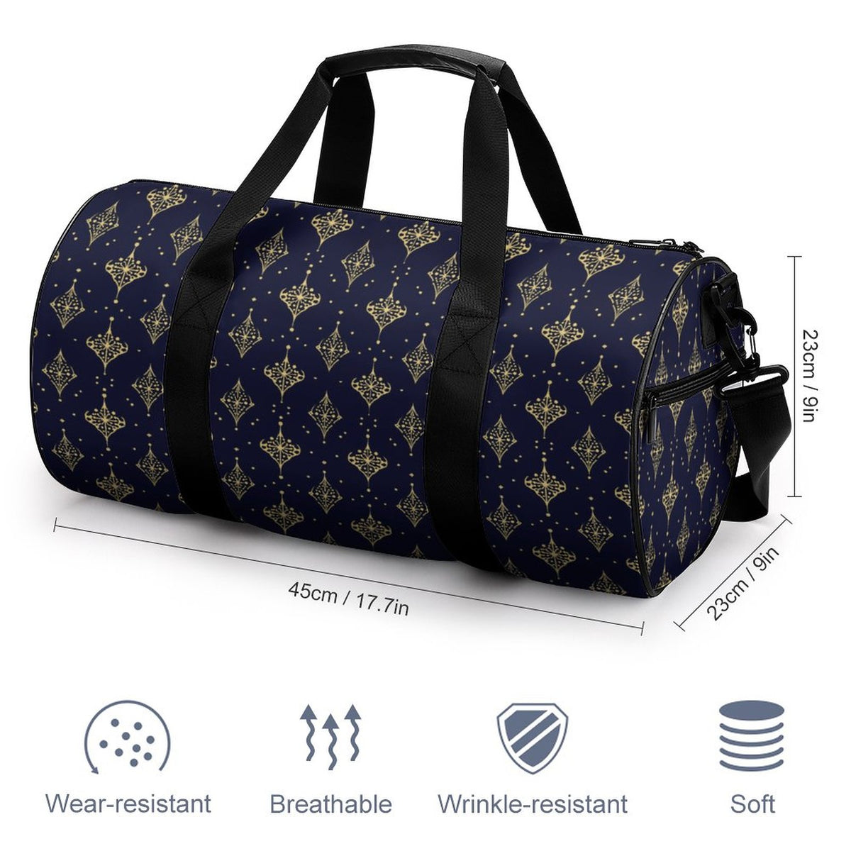Cylindrical Gym Bag