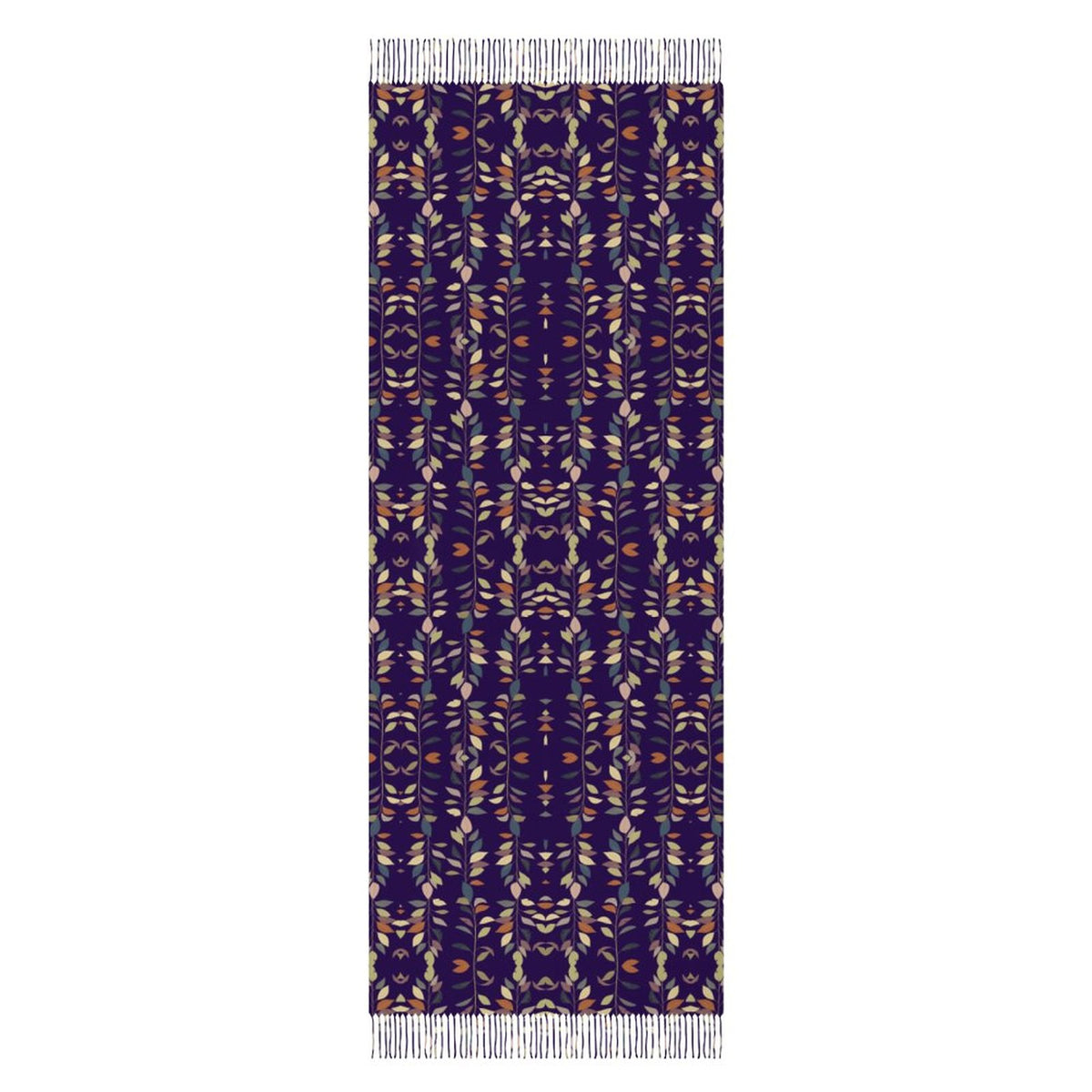 Cashmere-like Tassel Scarf Blue