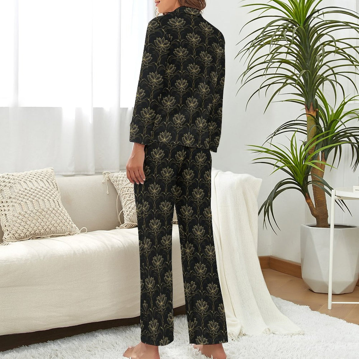 V-Neck Women Night Wear