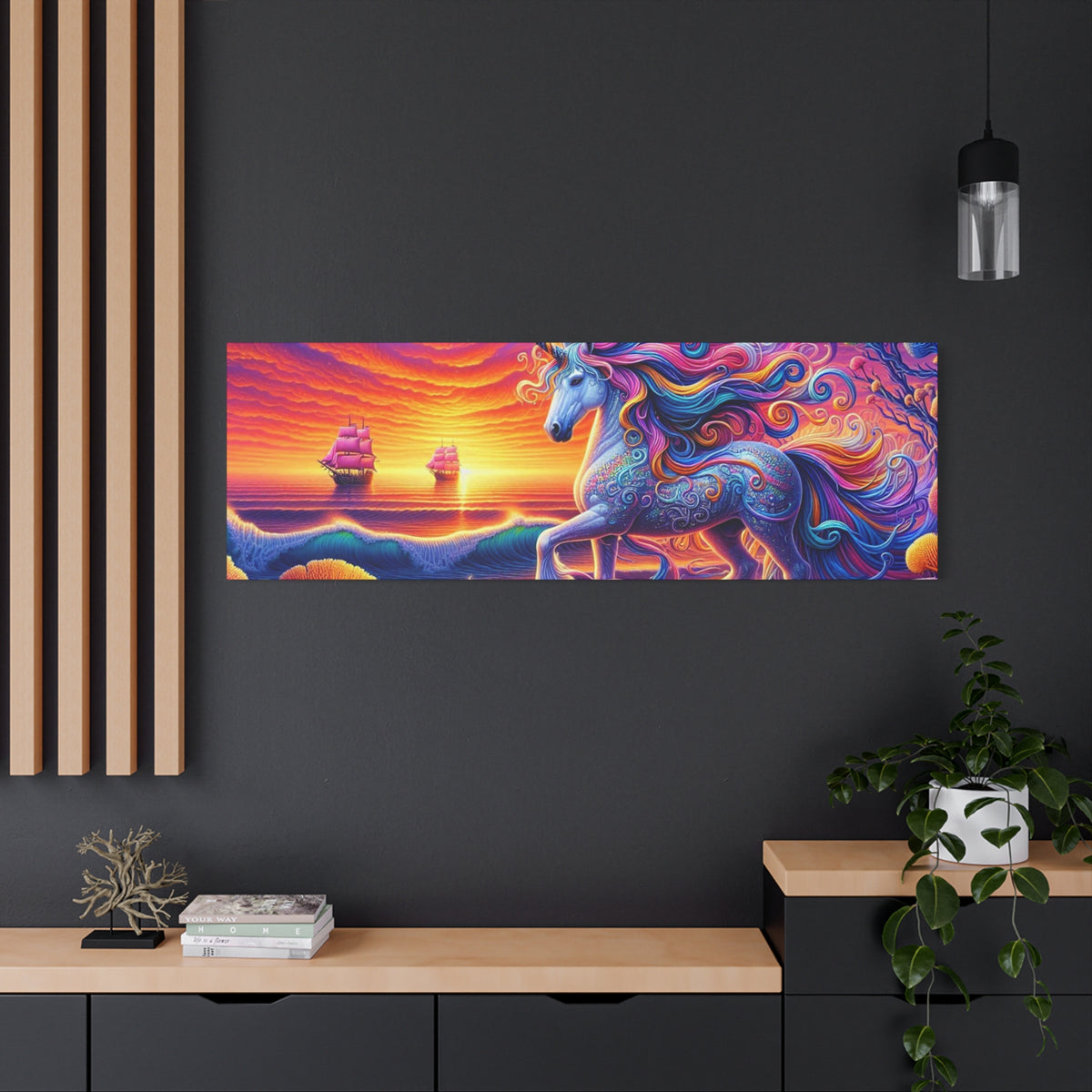 Matte Canvas, Stretched, 1.25" Unicorn