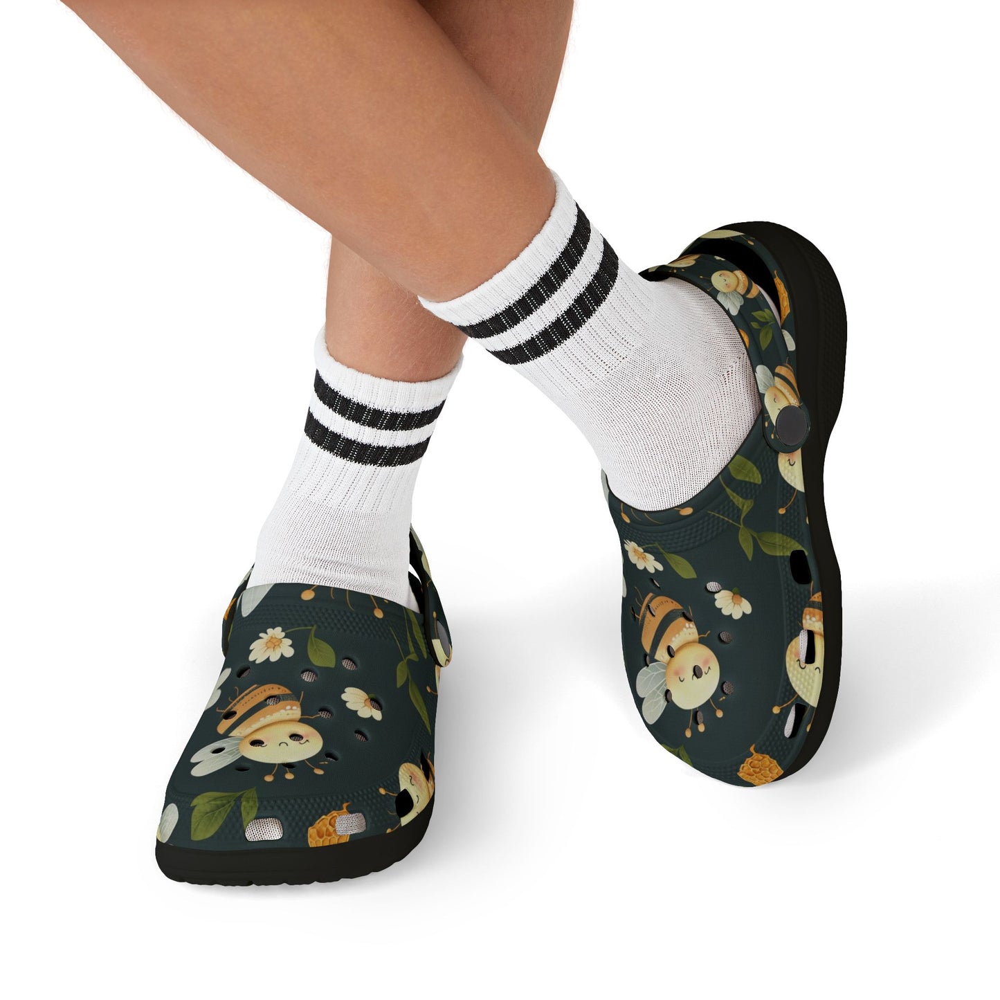 Bee-Themed Kid's Foam Clogs