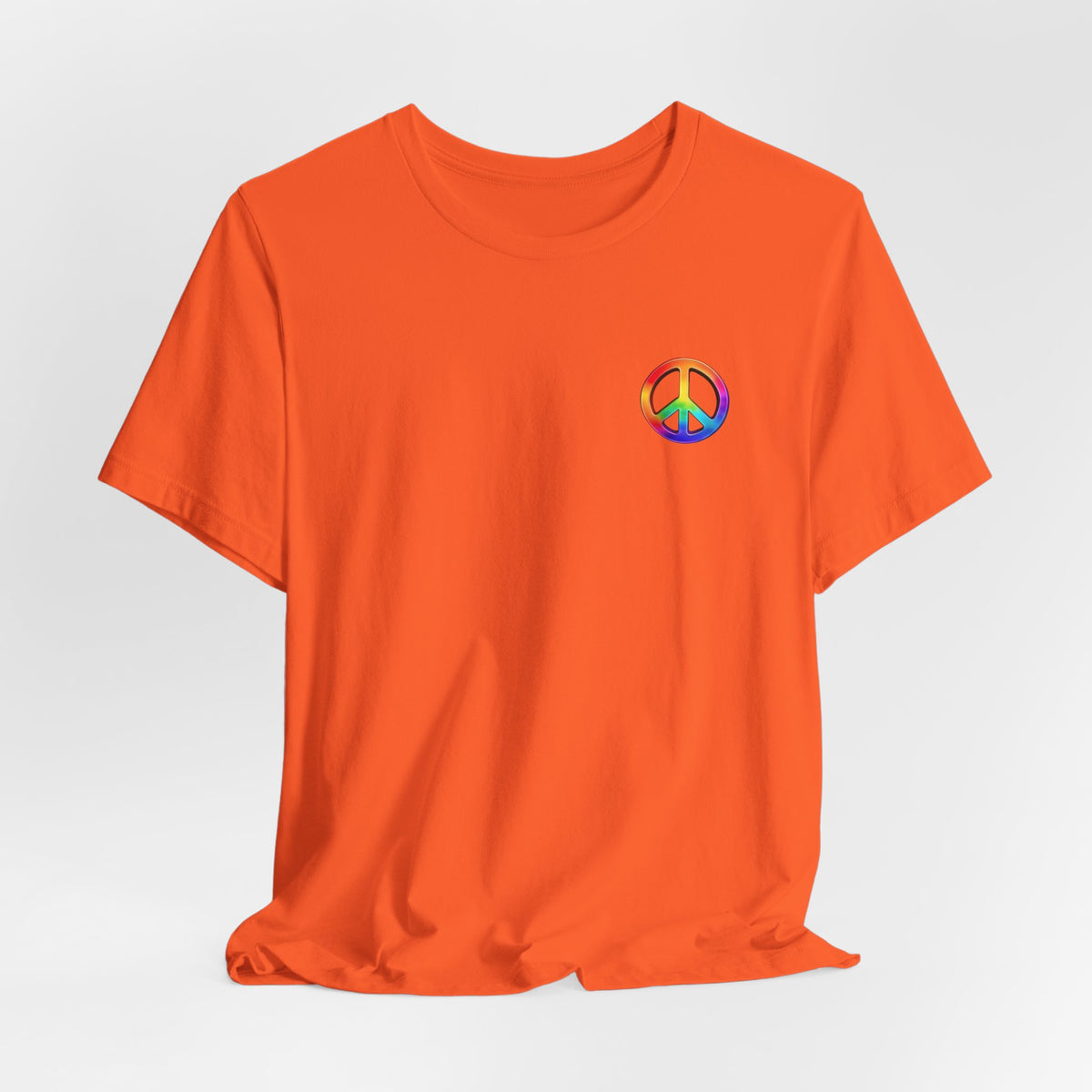 Peace Sign Tie-Dye Tee — Rainbow Hippie Peace Symbol T-Shirt