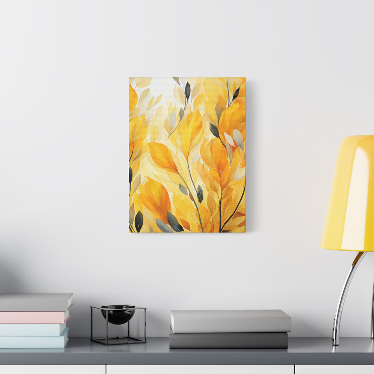 Gorgeous Yellow Matte Canvas Art Print, Stretched, 1.25"