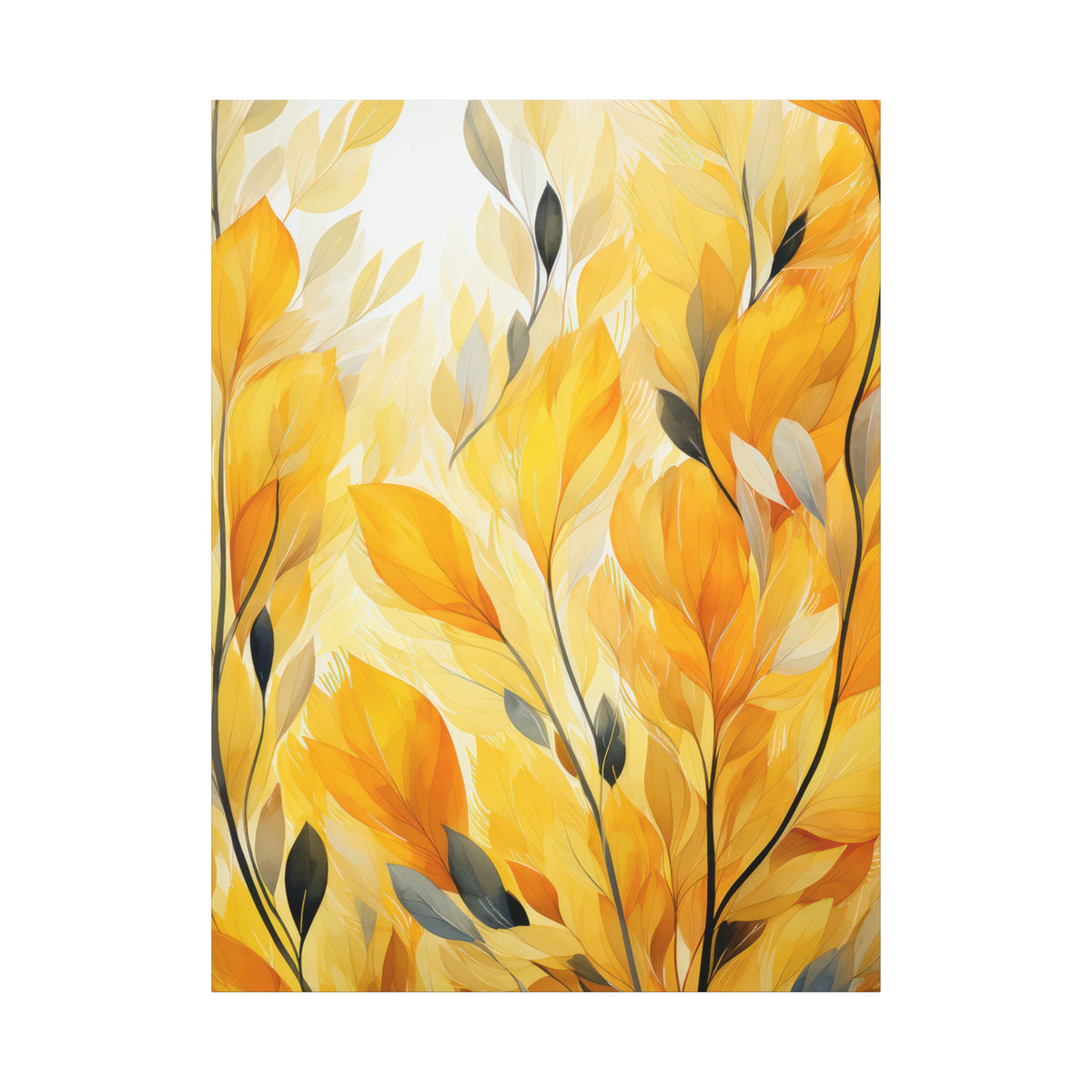Gorgeous Yellow Matte Canvas Art Print, Stretched, 1.25"