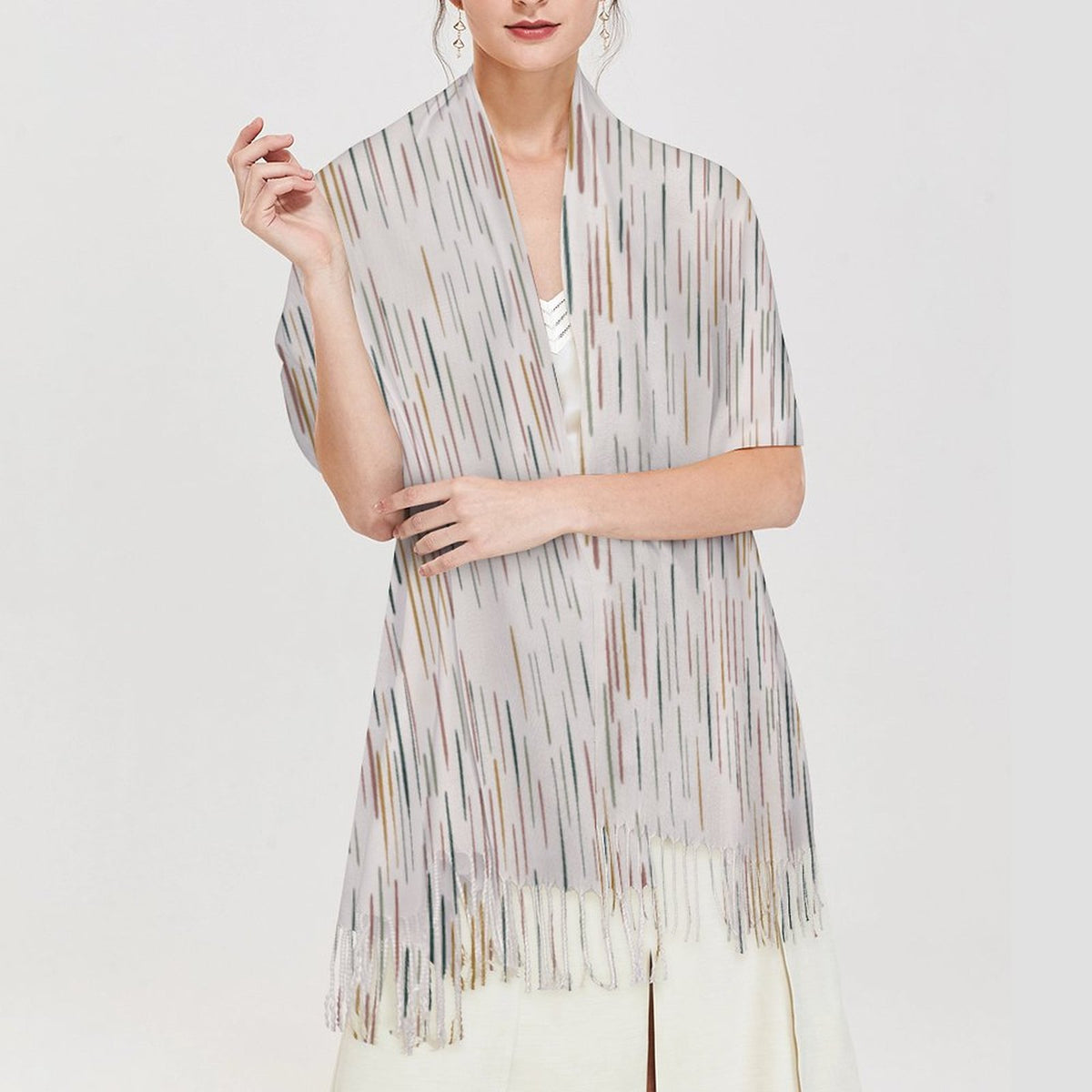 Cashmere-like Tassel Scarf