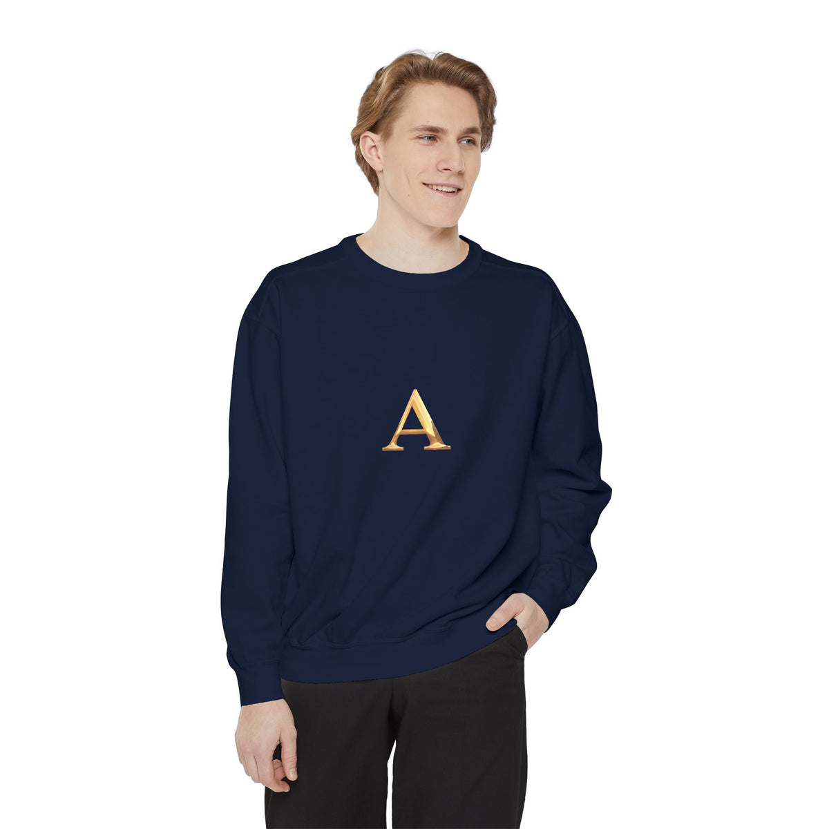 Stylish Monogrammed Sweatshirt, Personalized Gift, Cozy Layering, Casual Wear, Birthday, Holiday Present