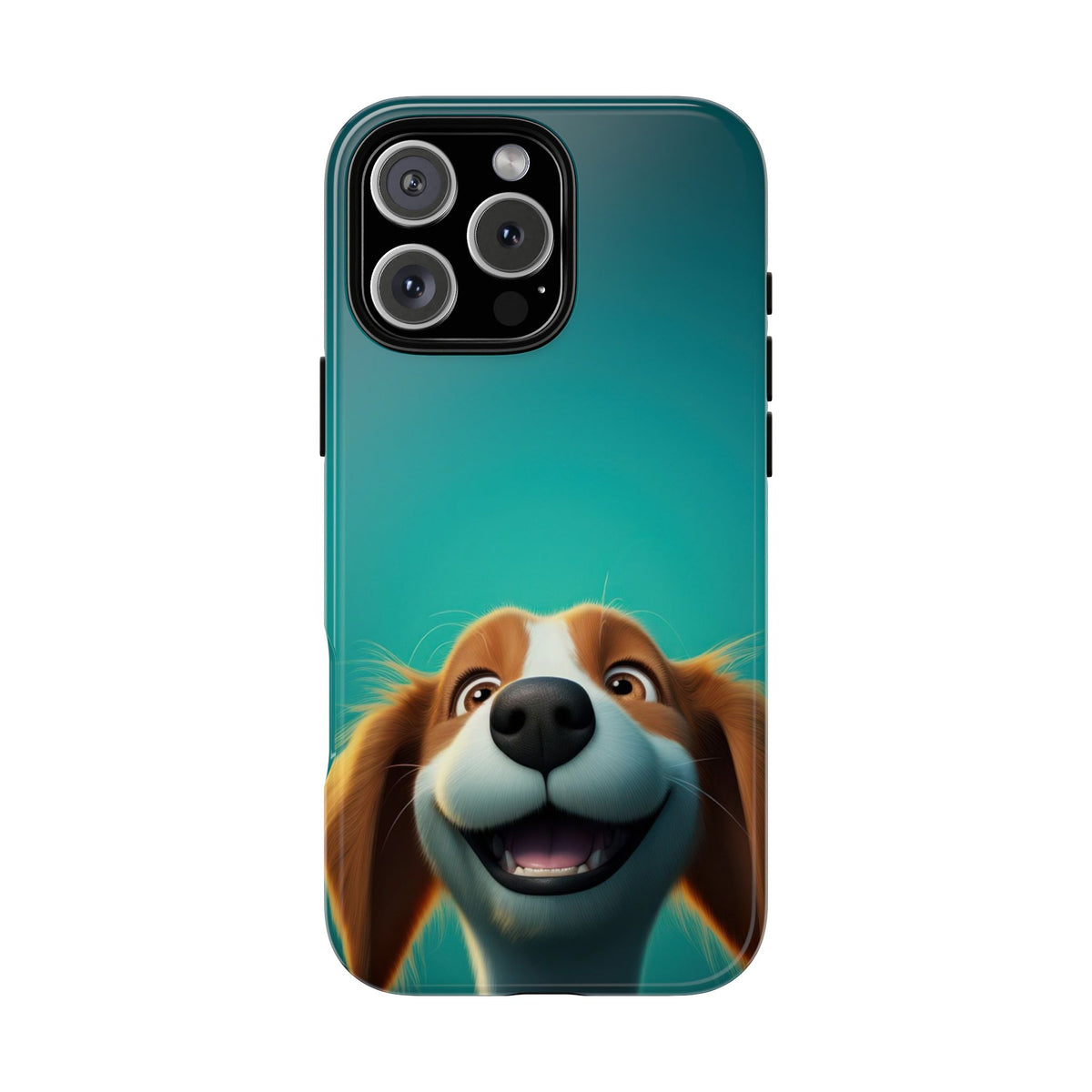 Happy Dog Phone Case — Cute Cartoon Puppy Protective Phone Cover