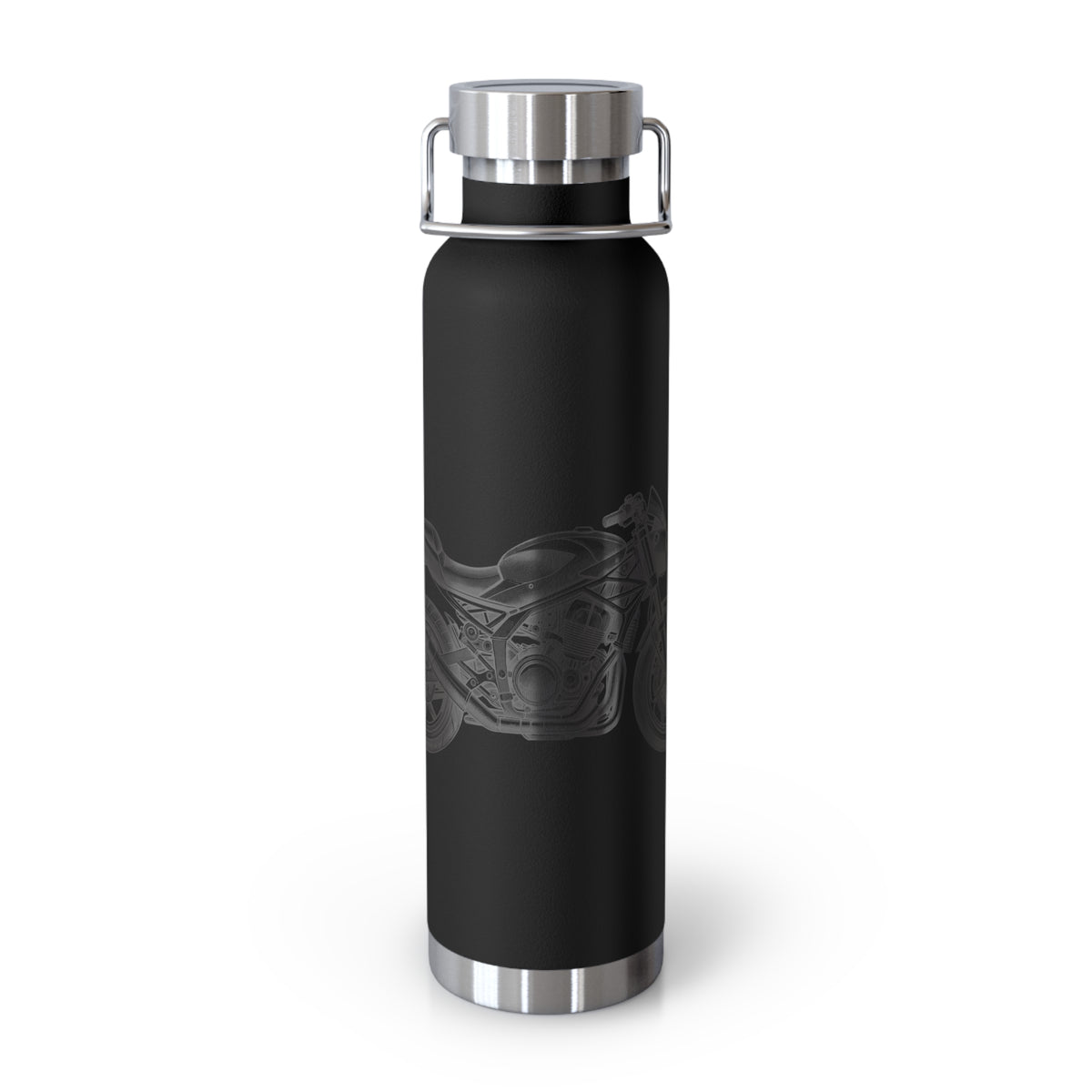 Motorcycle Insulated Water Bottle, Adventure Gift, Biker Mug, Fitness Bottle, Outdoor Hydration