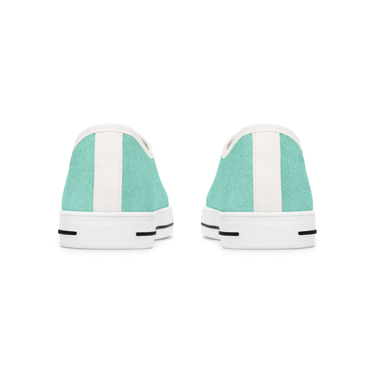 Mint Canvas Low Top Sneakers — Casual Everyday Shoes