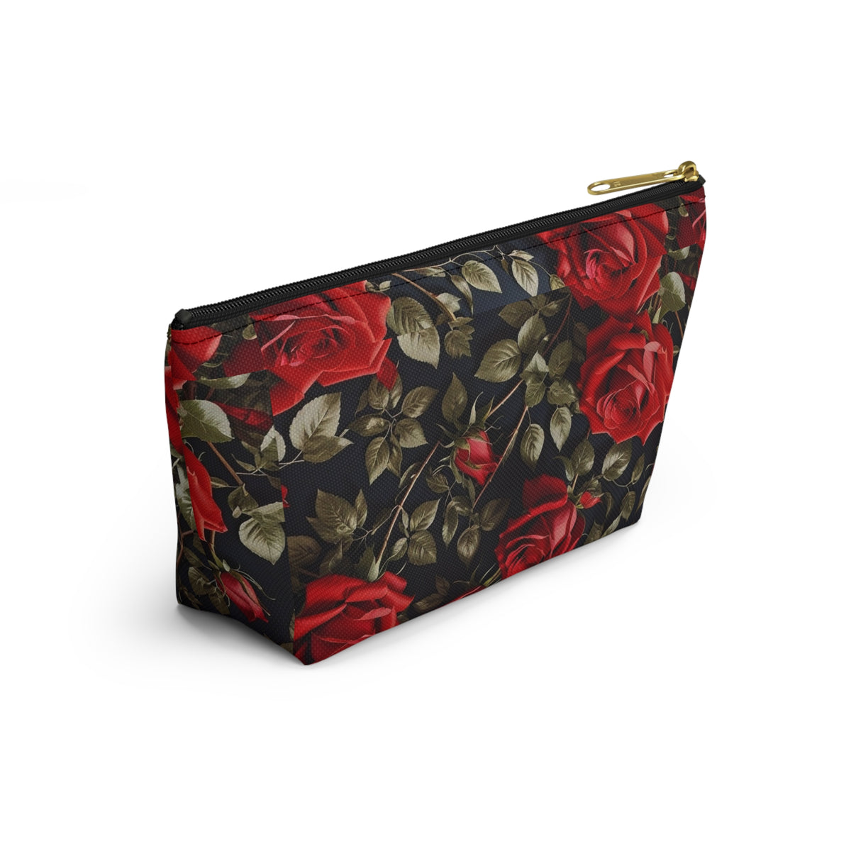 Elegant Floral Accessory Pouch | Makeup Bag, Travel Organizer, Gift for Her, Rose Design, Toiletry Case, Cosmetic Pouch