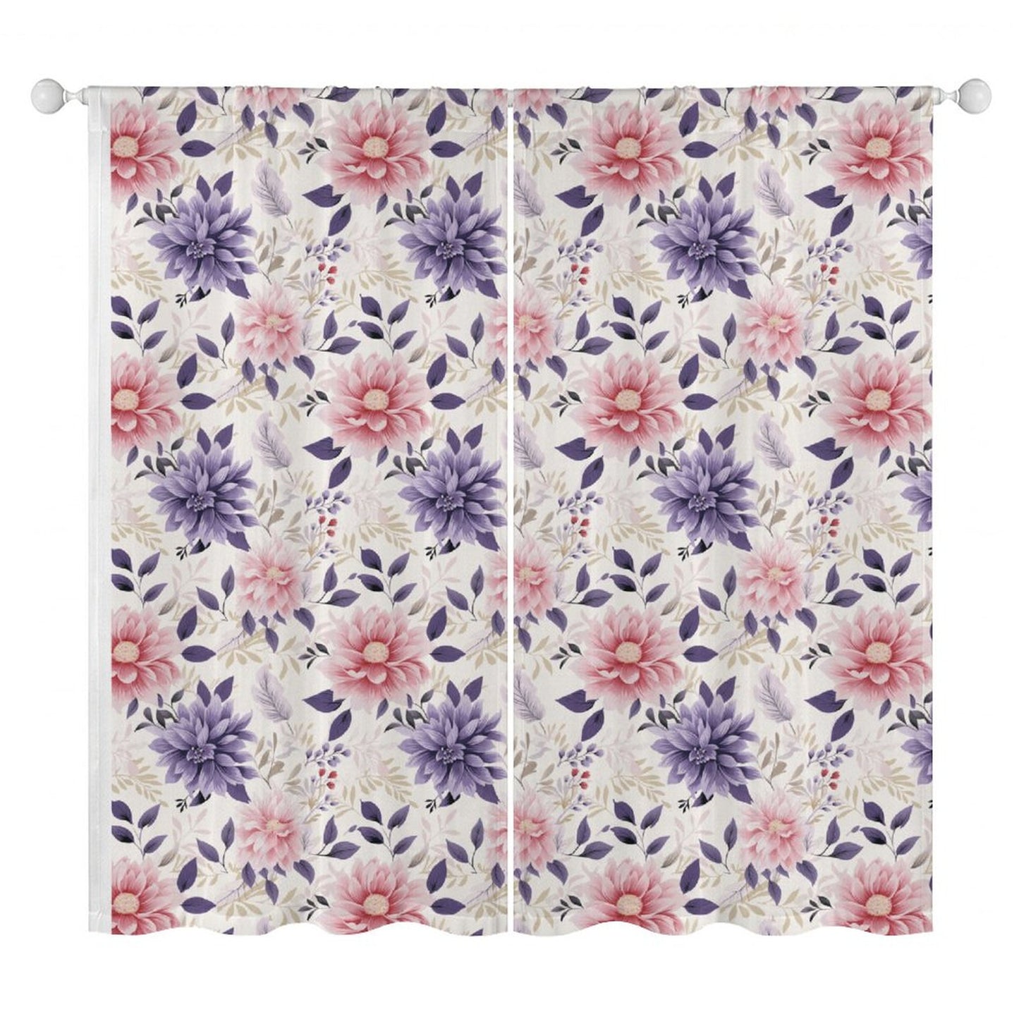 Sheer Curtain Flowers