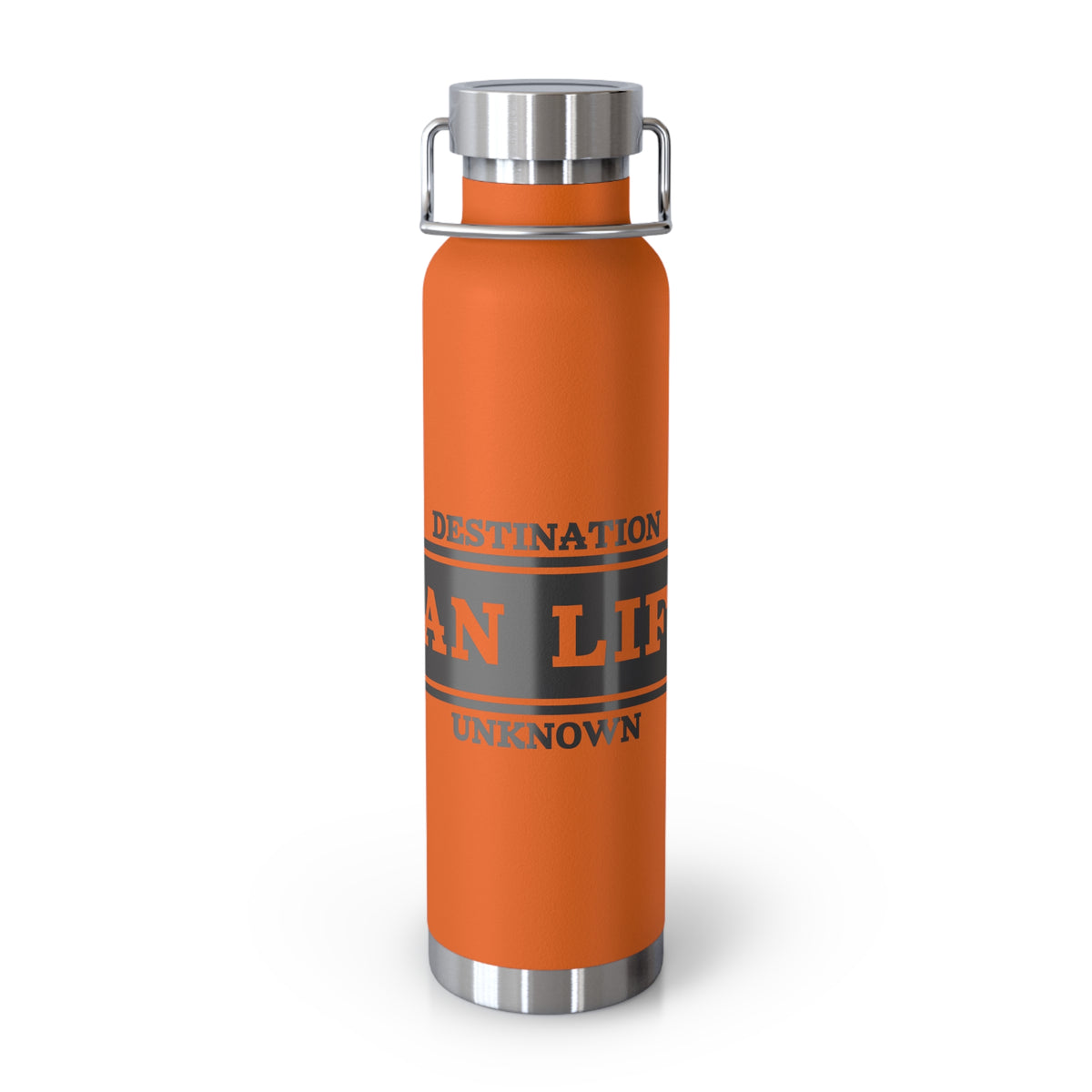 Travel-Inspired Copper Vacuum Insulated Bottle, Adventure, Outdoors, Hydration, Gift, Eco-Friendly