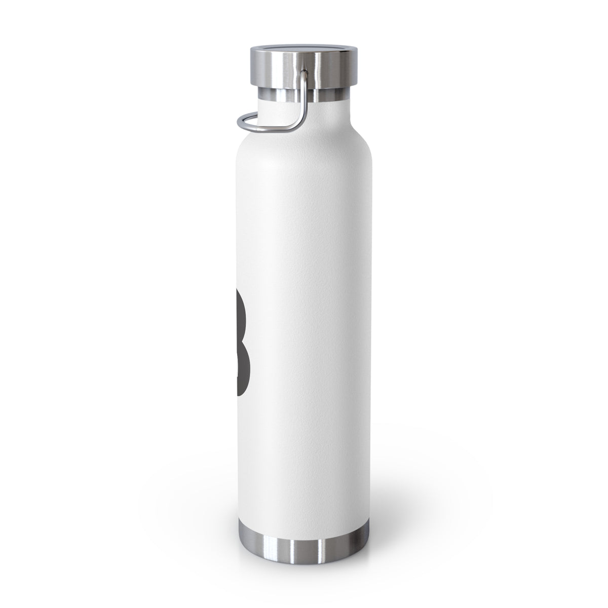Personalized Copper Insulated Water Bottle, 22oz - "B" Custom Monogram