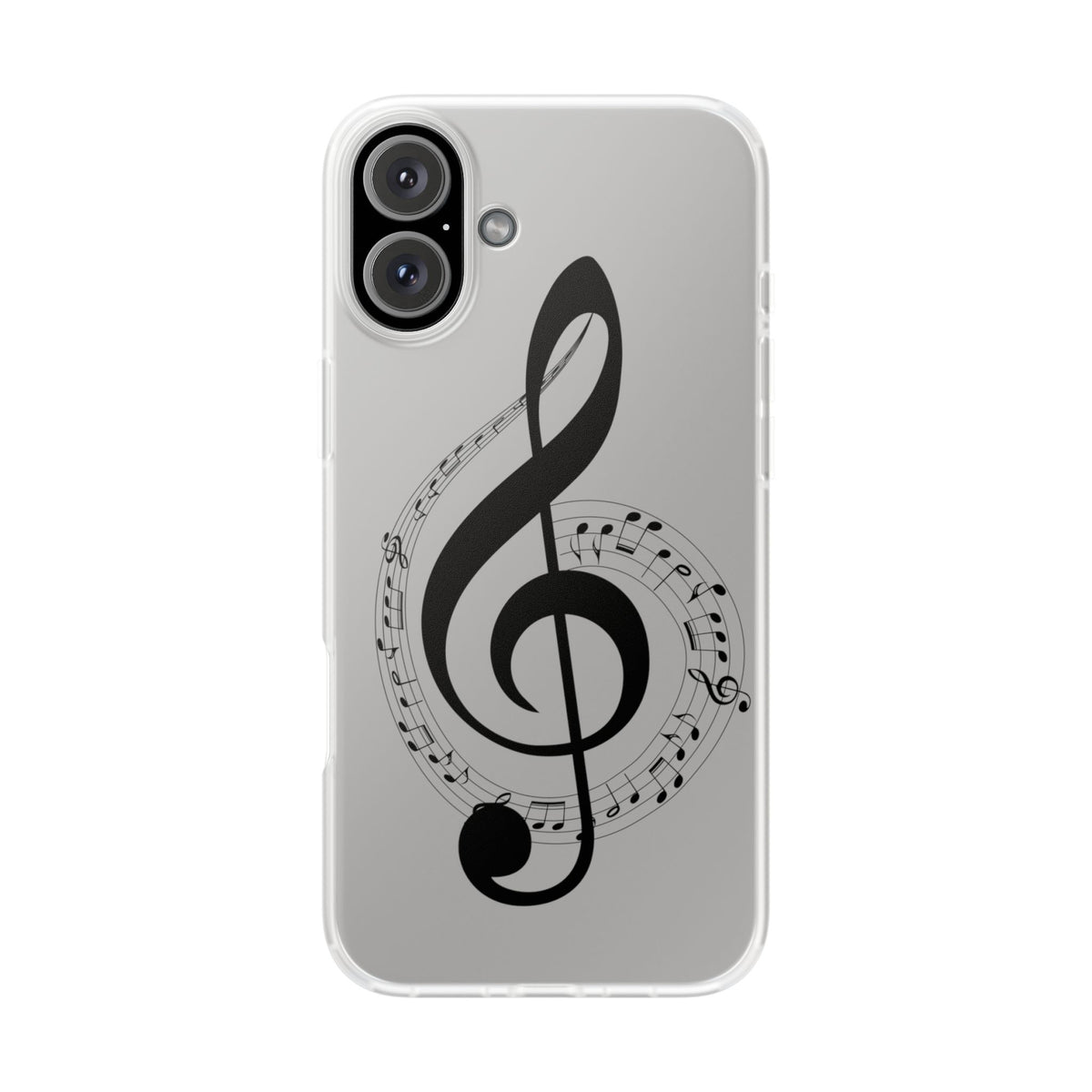 Phone Case — Musical Treble Clef Design