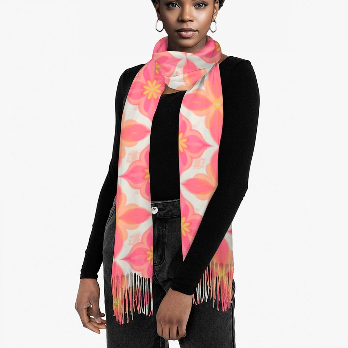 Cashmere-like Tassel Scarf