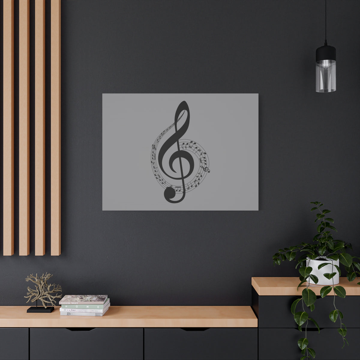 Musical Notes Canvas Print, Wall Art for Musicians, Music Lovers, Home Decor, Gift for Music Teacher, Birthday, Housewarming