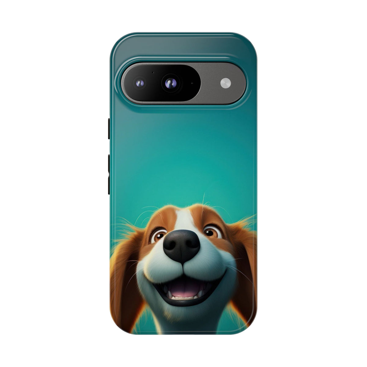 Happy Dog Phone Case — Cute Cartoon Puppy Protective Phone Cover