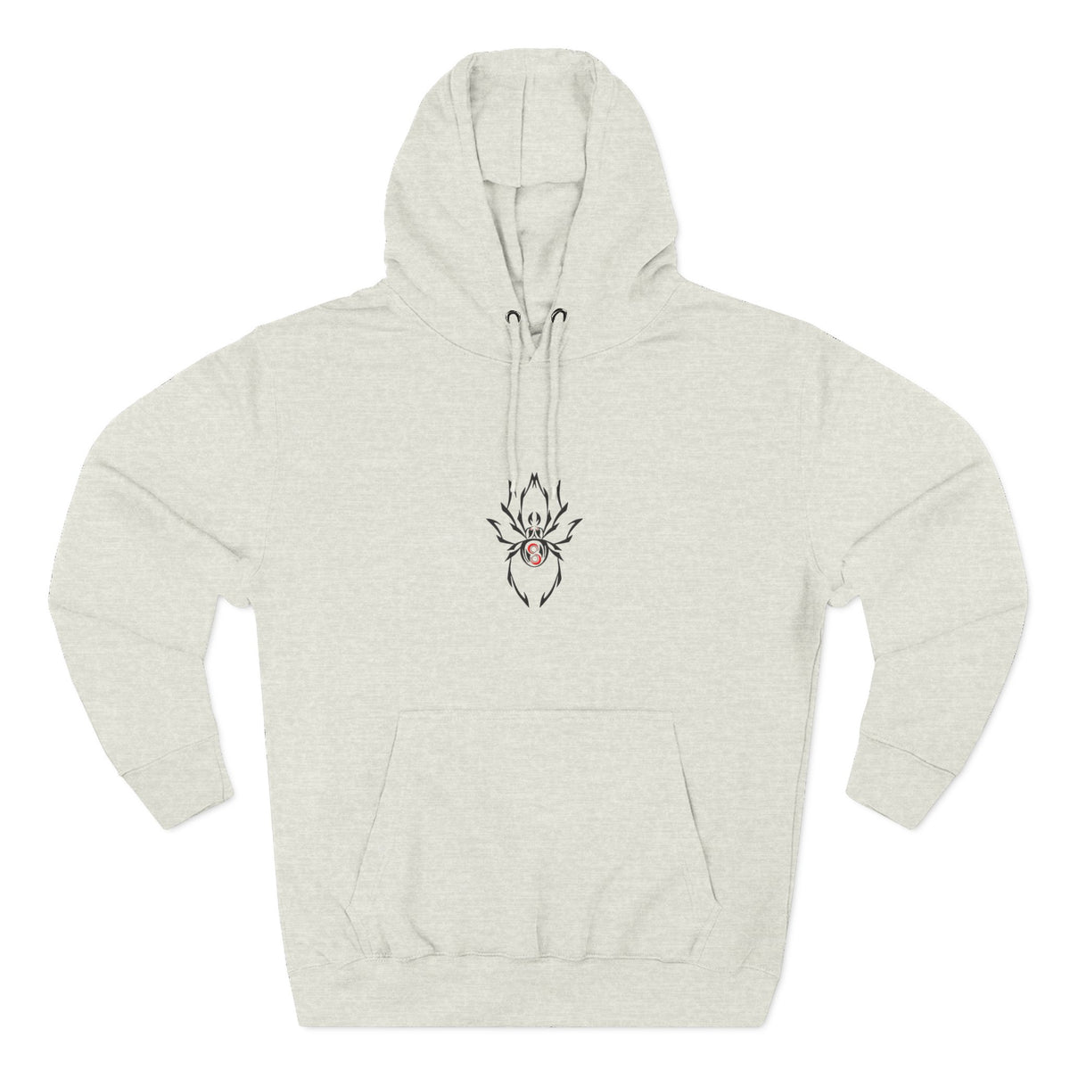 Cozy Spider Fleece Hoodie - Spooky Fashion, Unisex Casual Wear, Halloween Gift, Fall Fashion, Comfortable Layering