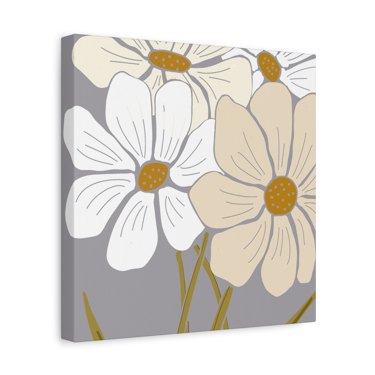 Copy of Copy of Matte Canvas, Stretched, 1.25" Tulips Pink and Purple Flowers