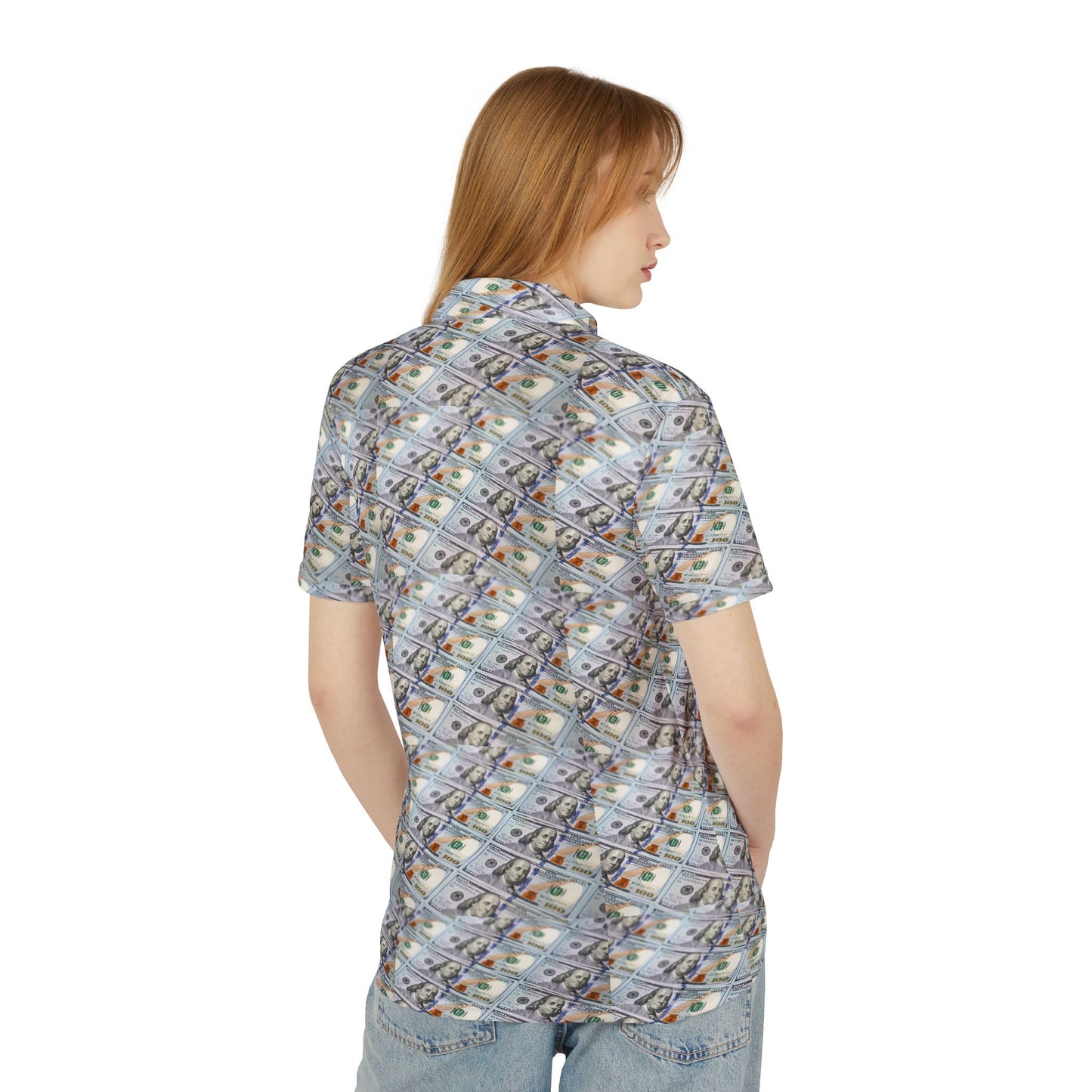 Money Patterned Unisex Polo Shirt