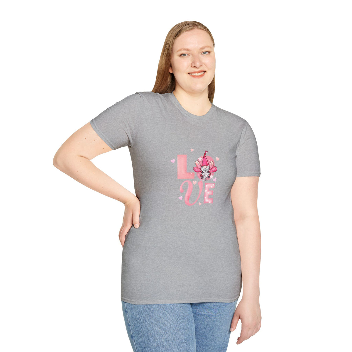 Love Cherry Blossom T-Shirt — Pink Floral "LOVE" Graphic Tee