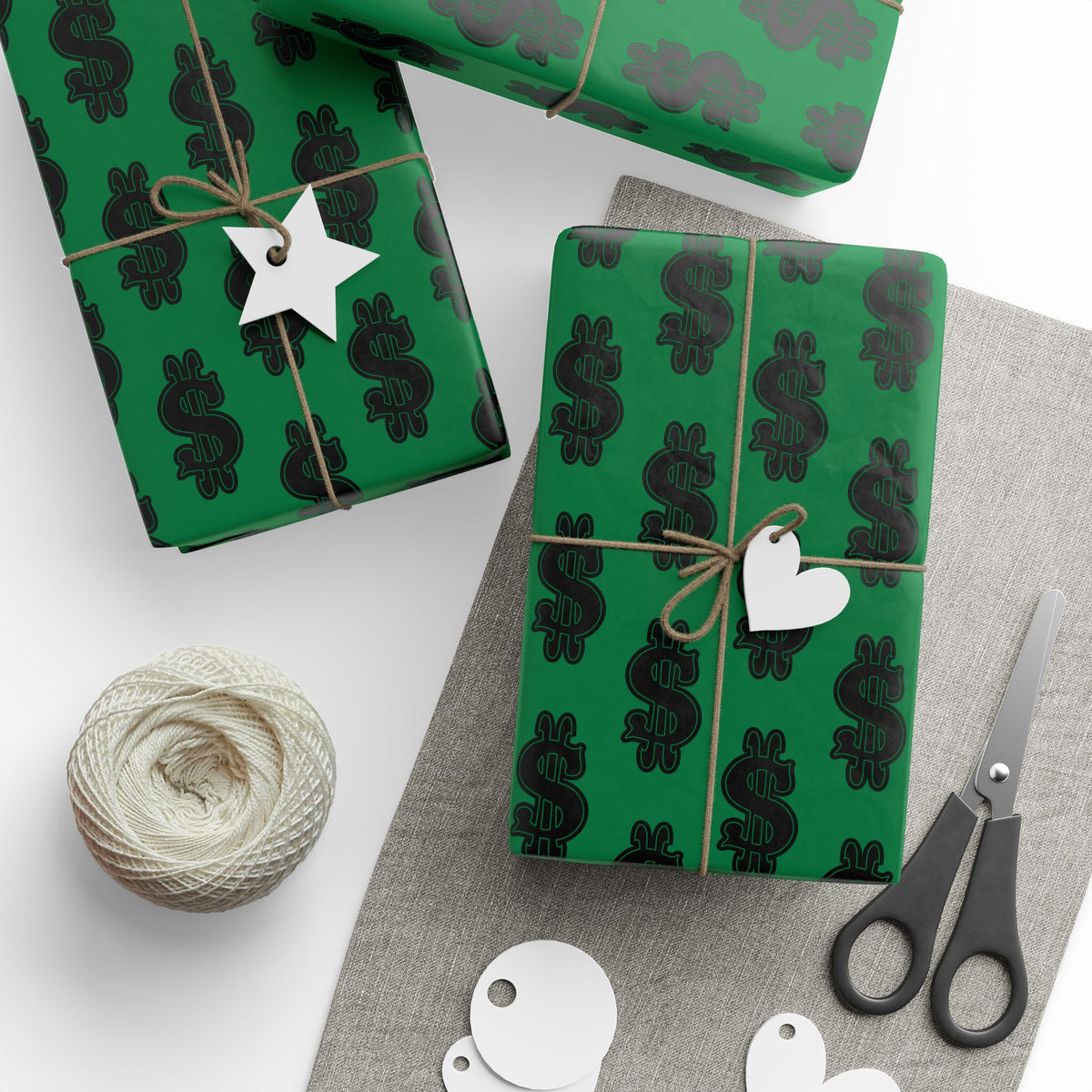 Money-Themed Wrapping Paper, Fun Gift Wrap for Birthdays, Holidays, Eco-Friendly Gift Packaging, Unique Patterned Gift Wrap