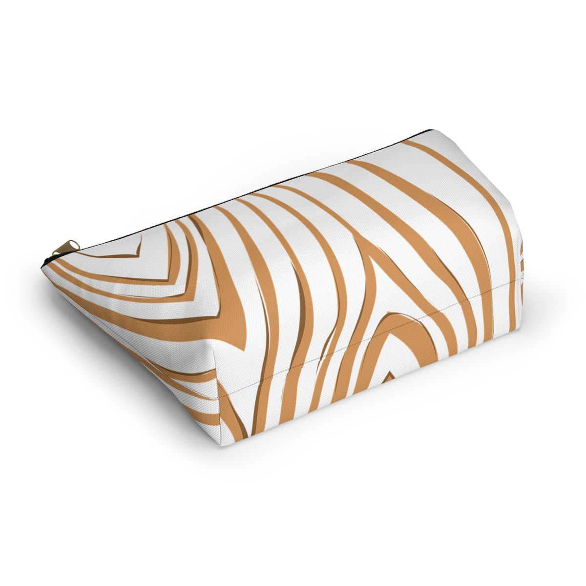 Chic T-bottom Accessory Pouch, Stylish Makeup Bag, Canvas Cosmetic Case, Travel Organizer, Gifts for Her