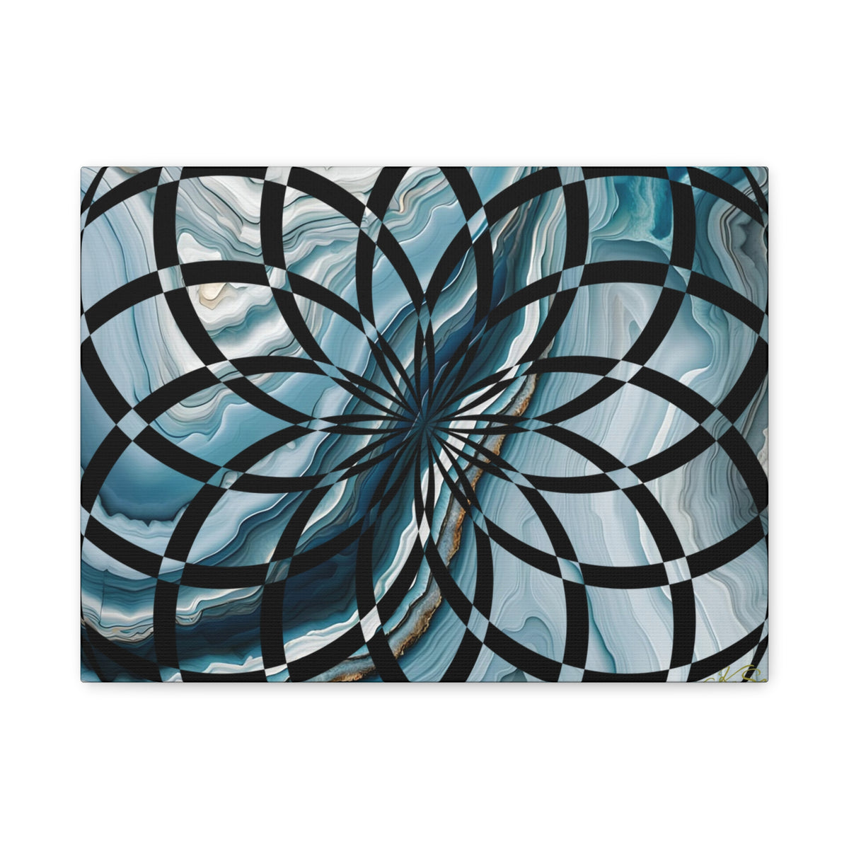 Abstract Geometric Art Canvas Print, Modern Wall