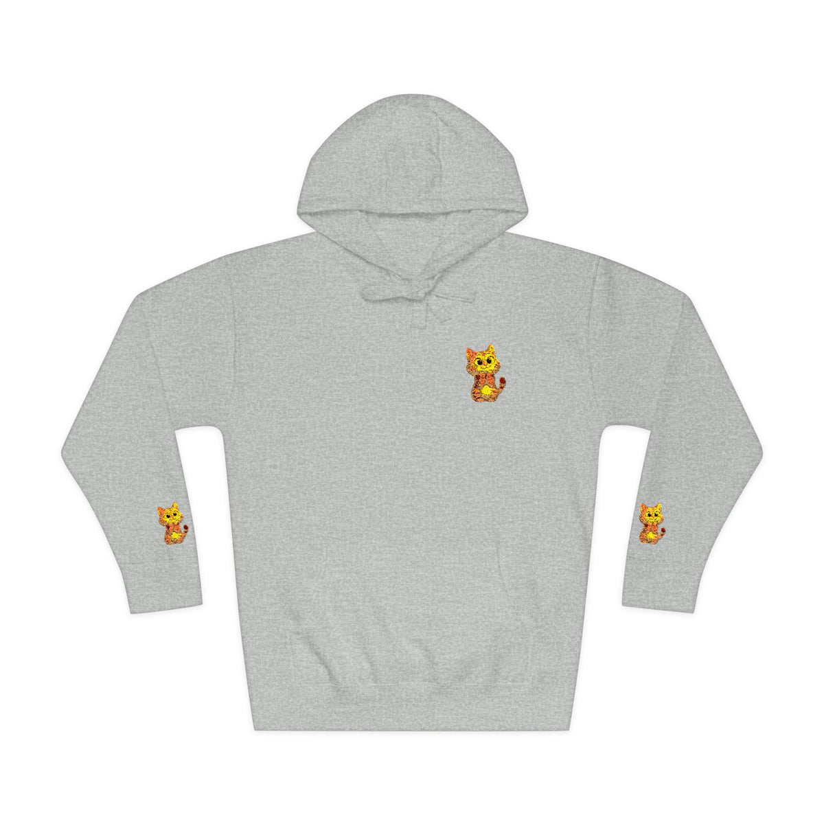 Cozy Fleece Hoodie with Cute Animal Design, Unisex Sweatshirt for Casual Outings, Gifts for Animal Lovers, Perfect for Fall and Winter